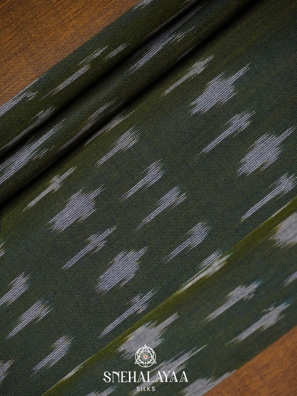 Green Ikkat Cotton Saree