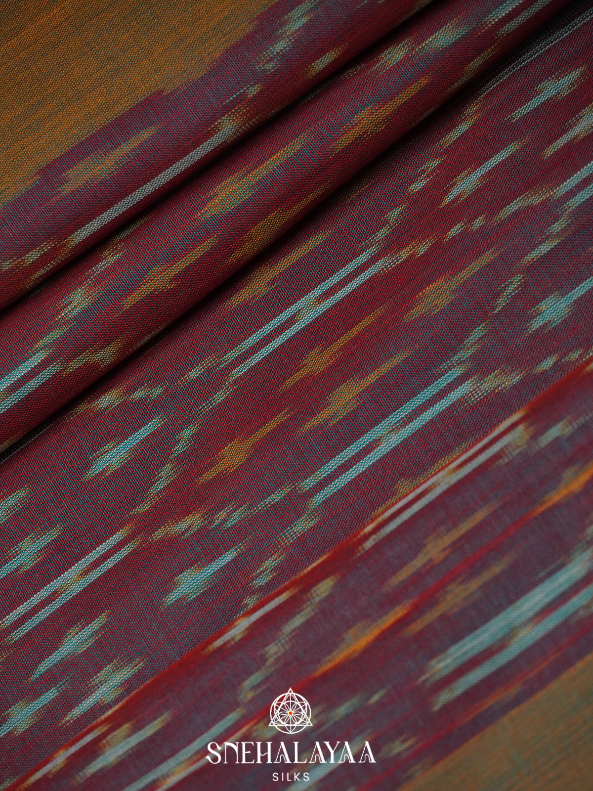 Mauve Ikkat Cotton Saree