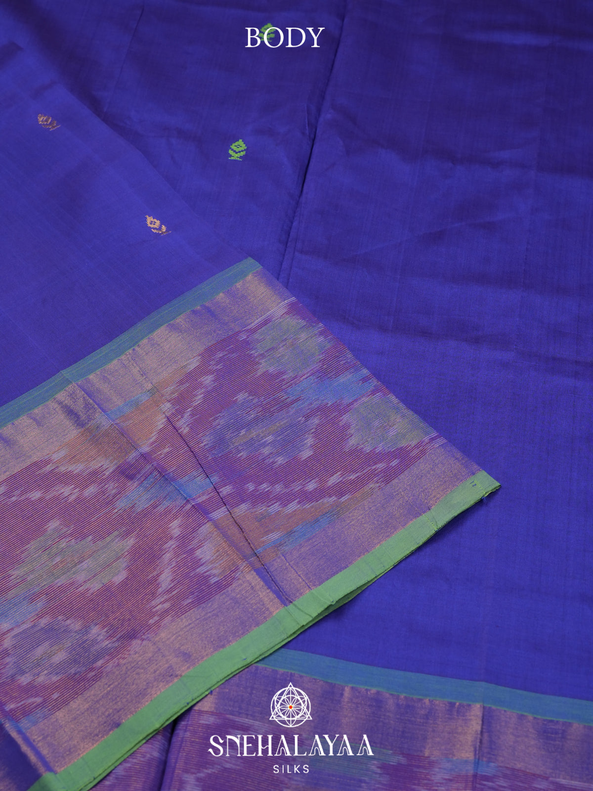 Royal Blue Silk Cotton Saree