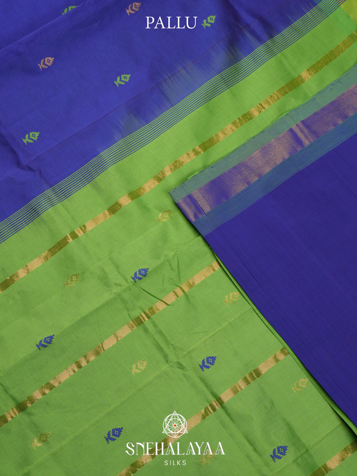 Royal Blue Silk Cotton Saree
