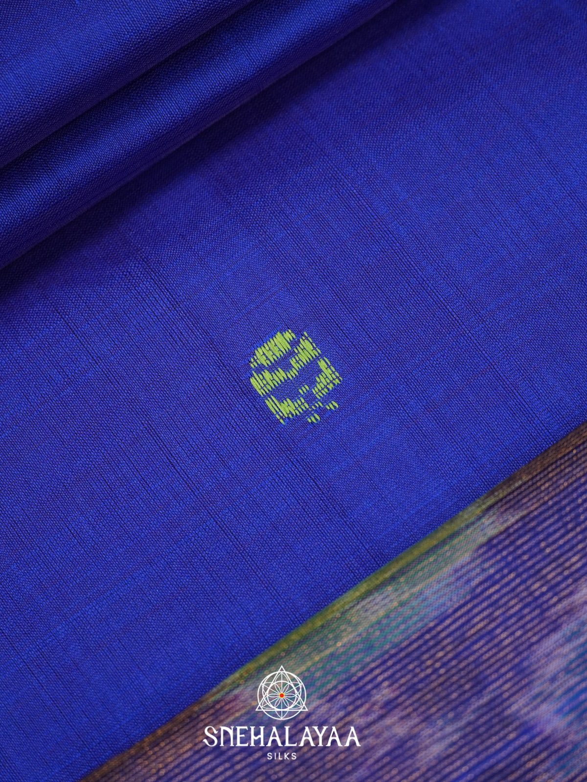 Royal Blue Silk Cotton Saree