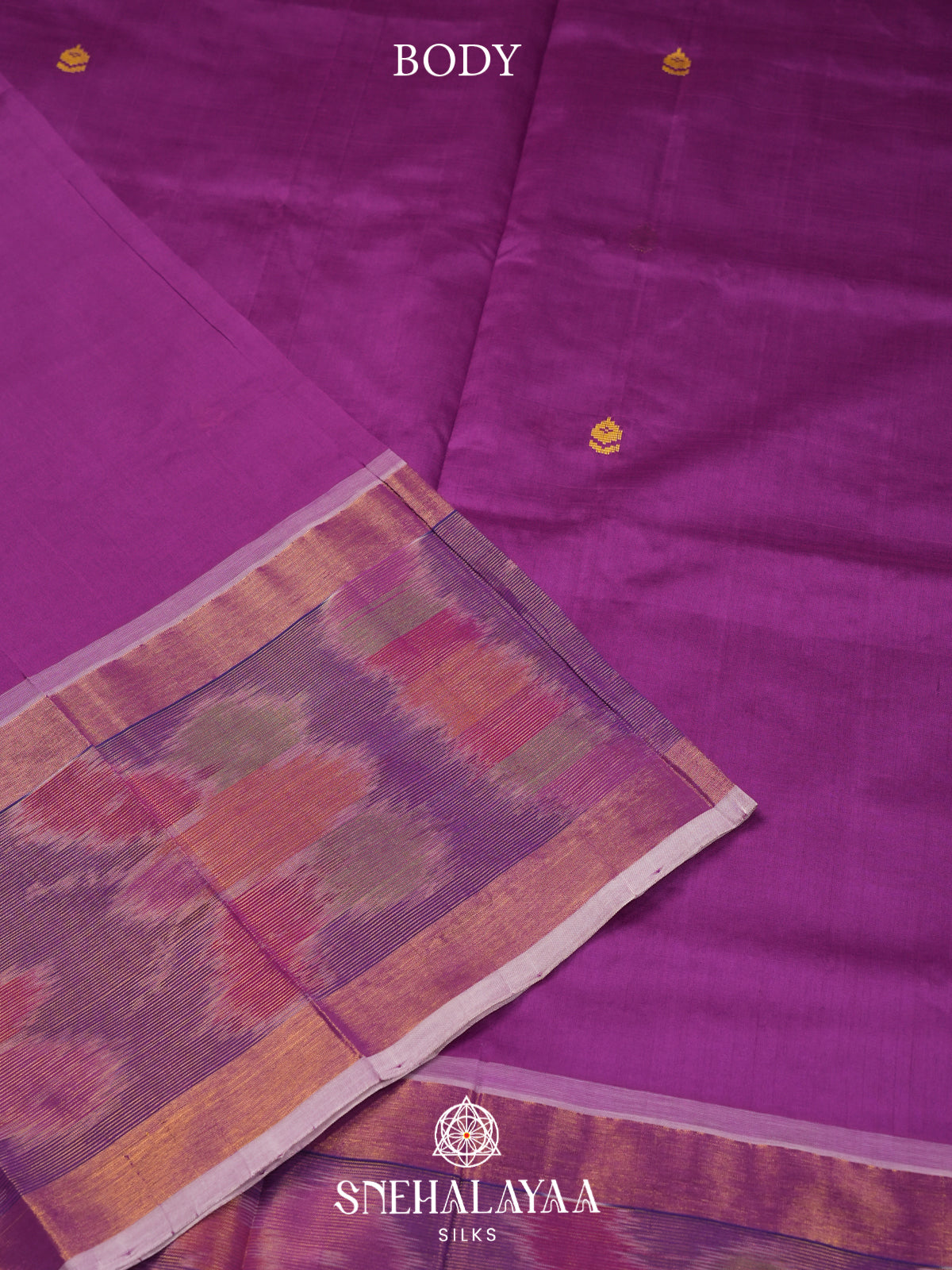 Magenta Silk Cotton Saree