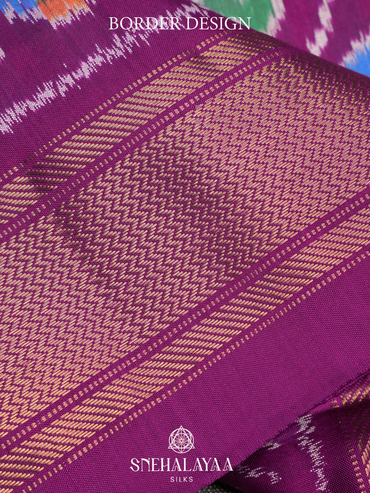 Purple Pochampally Ikat Silk Saree