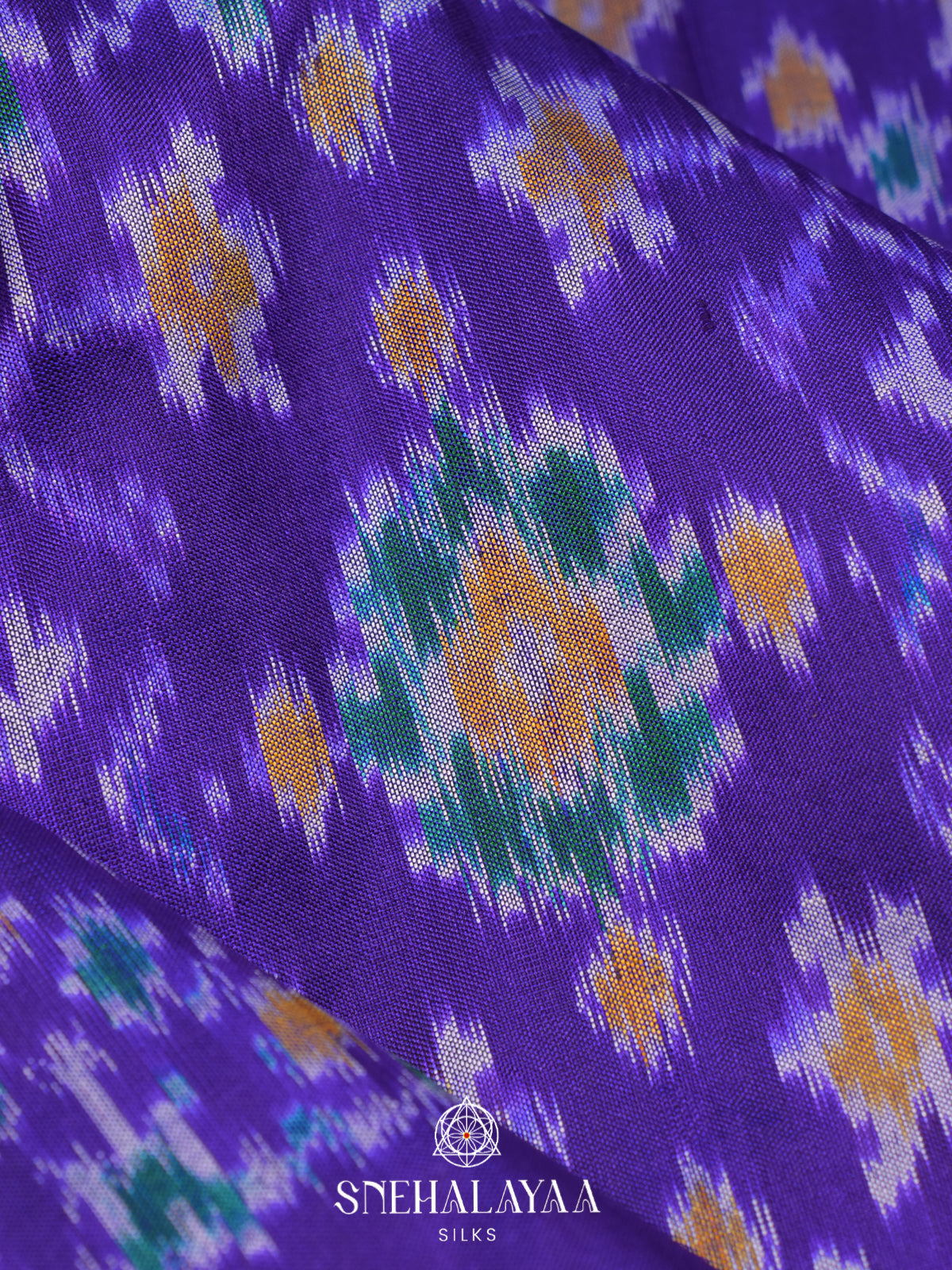 Royal Blue Pochampally Ikat Silk Saree