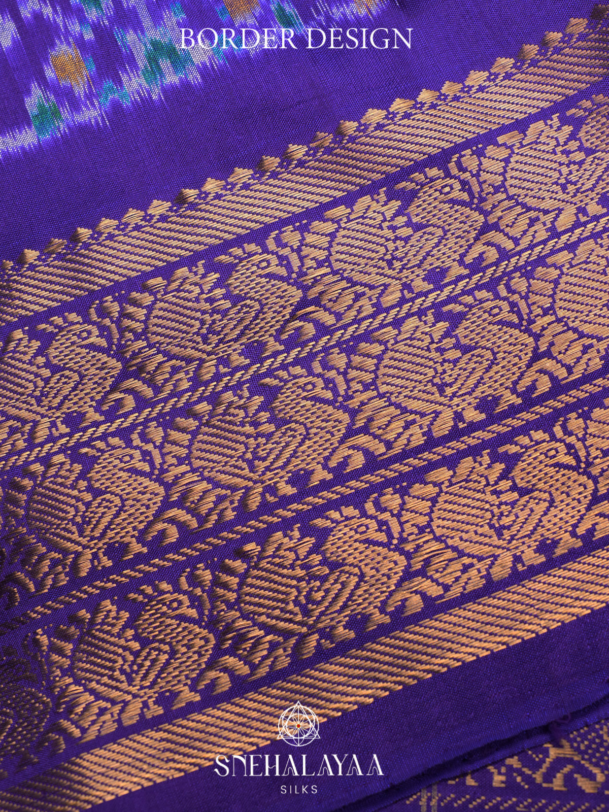 Royal Blue Pochampally Ikat Silk Saree