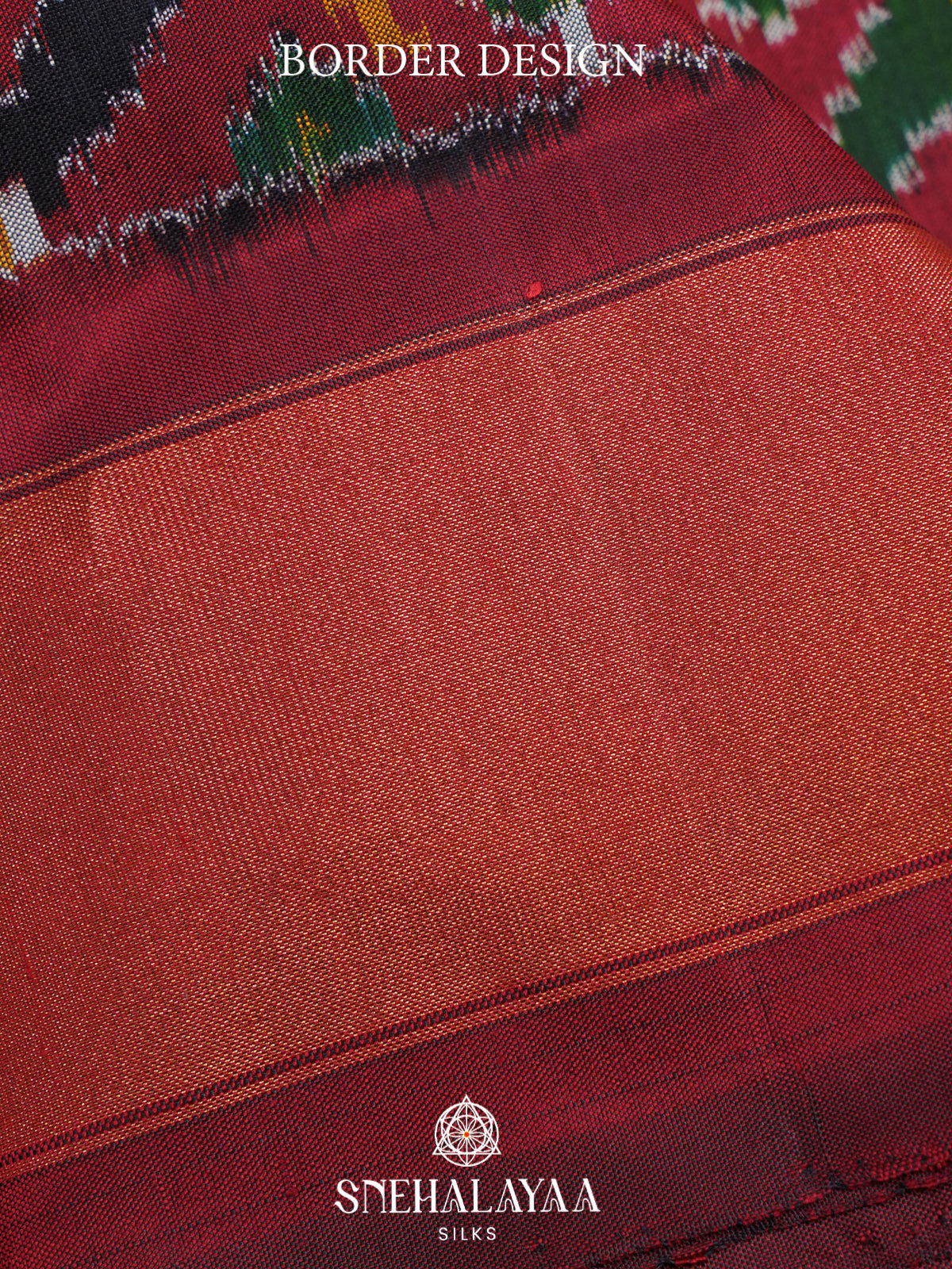Maroon Pochampally Ikat Silk Saree