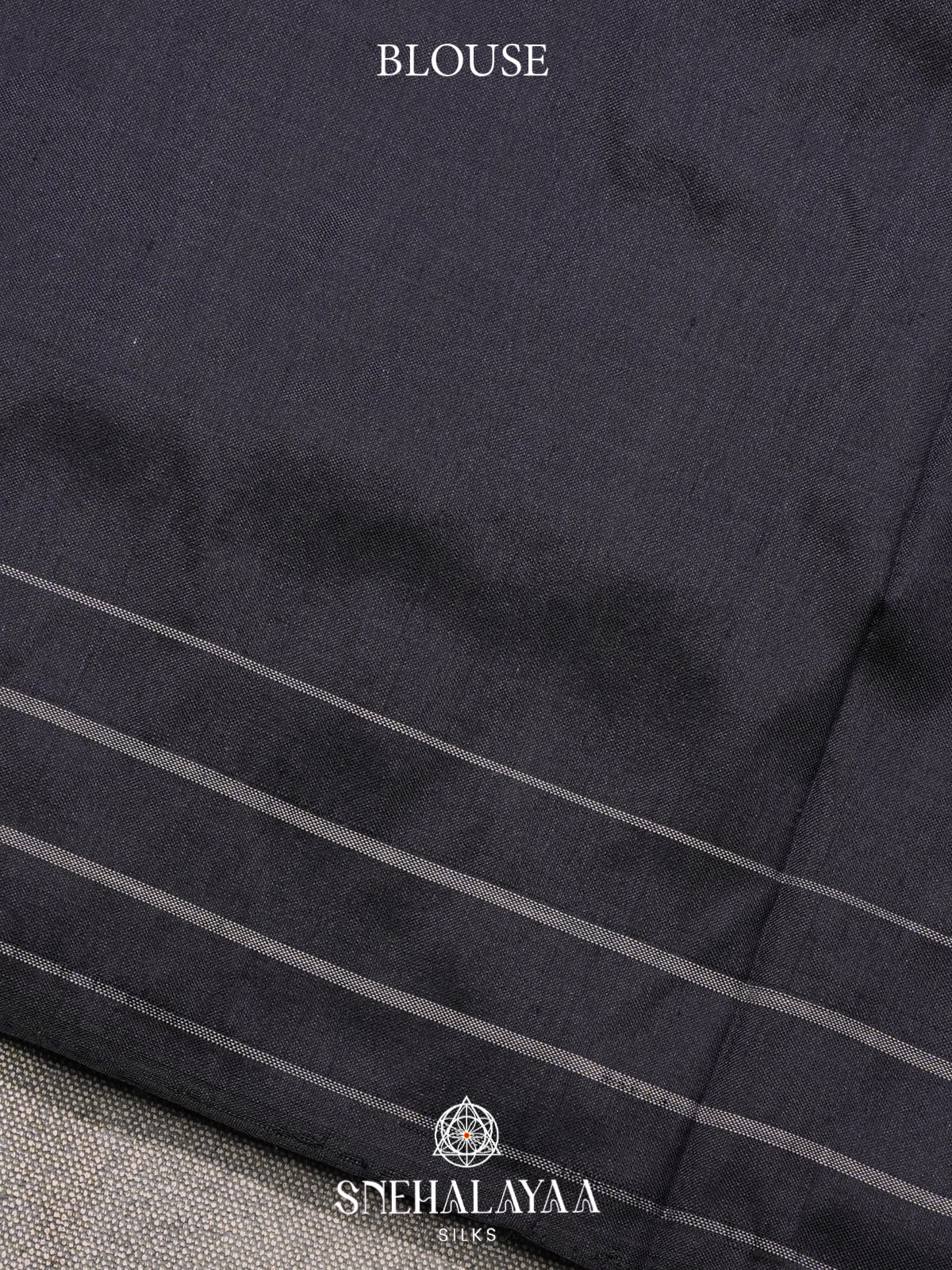 Navy Blue Pochampally Ikat Silk Saree