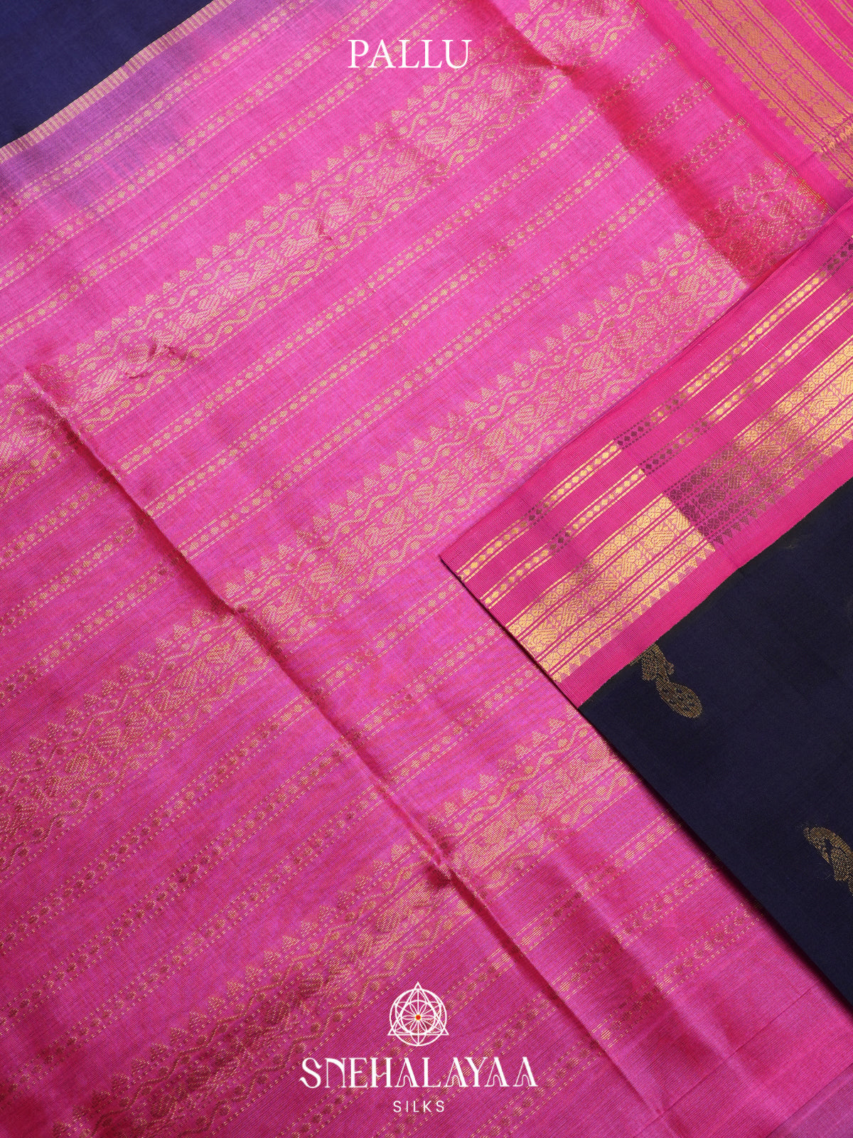 Purple Kanchi Silk Cotton Saree