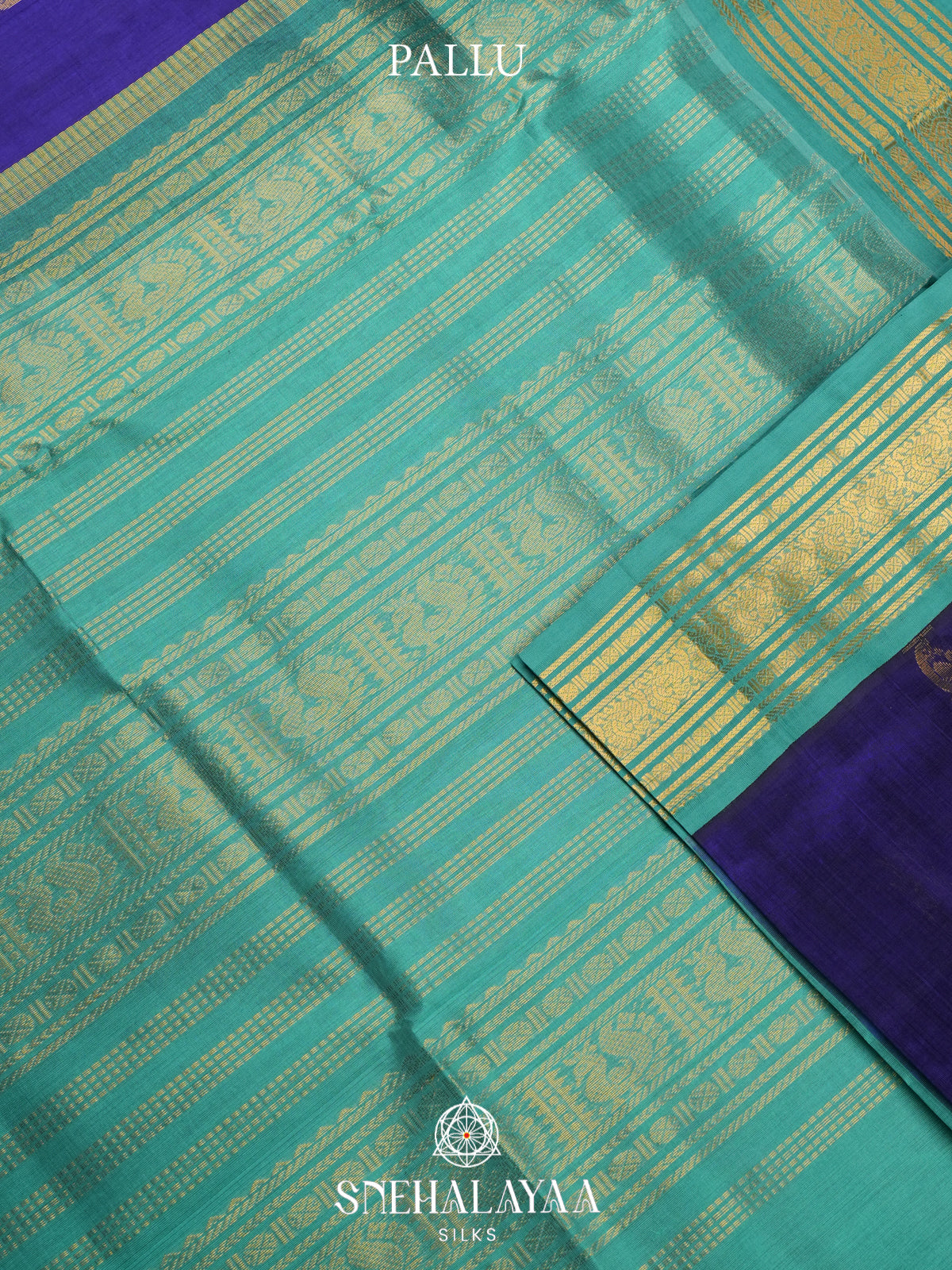 Royal Blue Kanchi Silk Cotton Saree