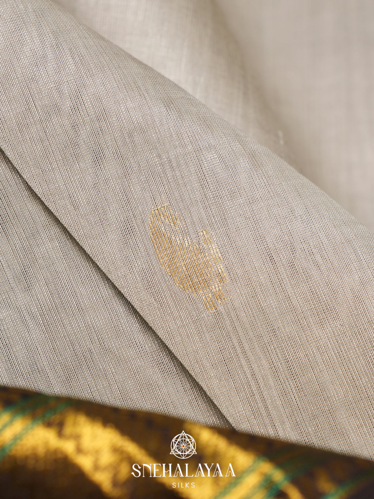 Beige Kanchi Silk Cotton Saree