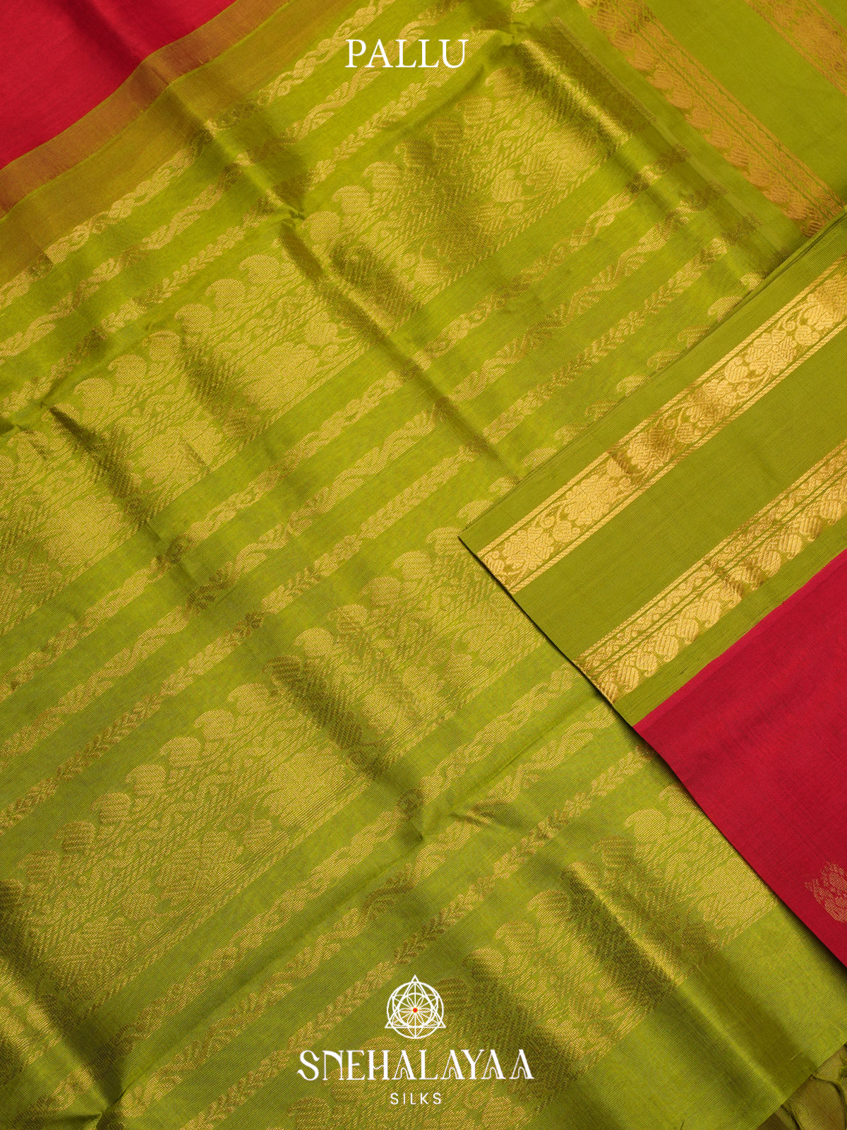 Red Kanchi Silk Cotton Saree