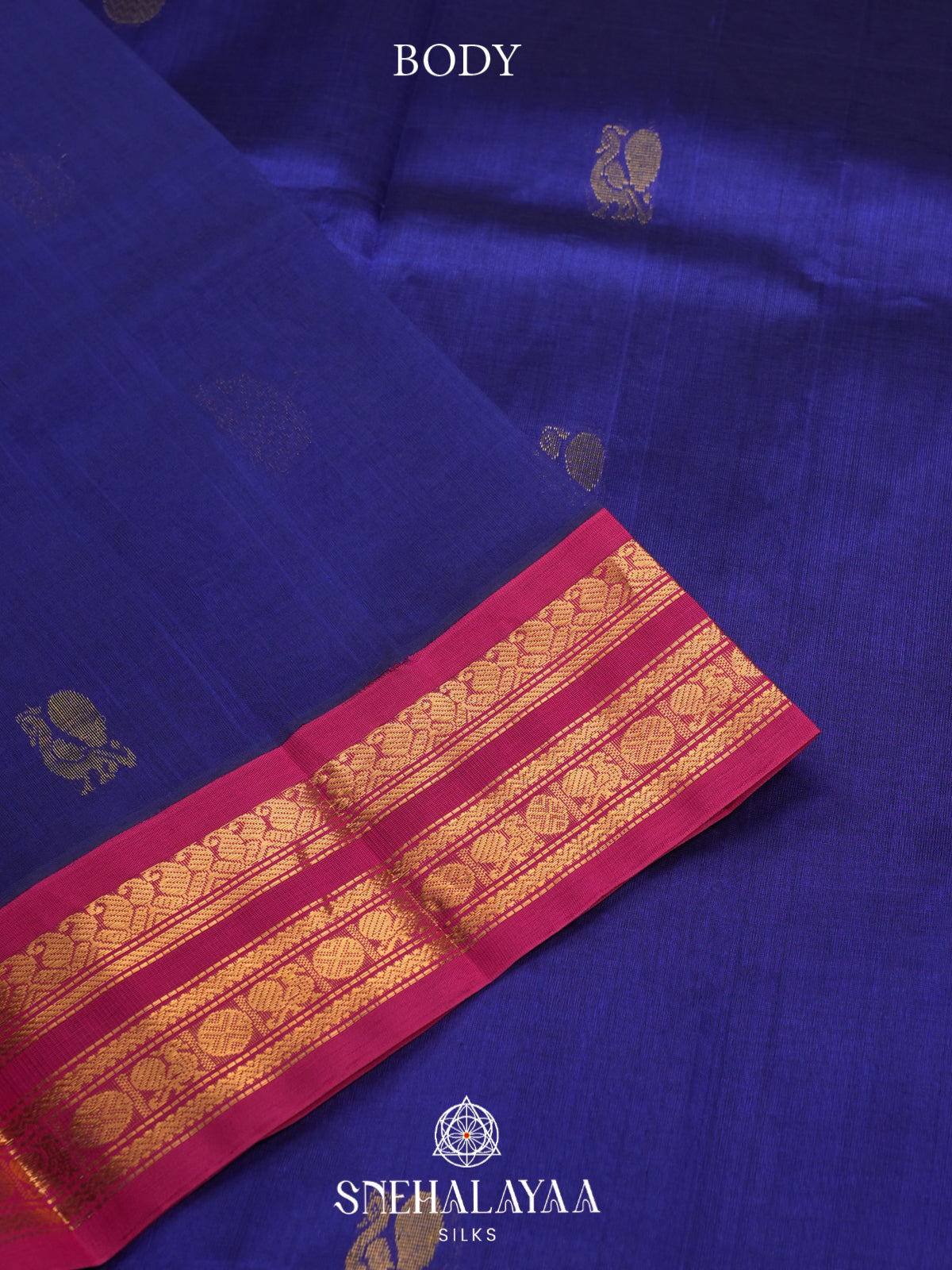Purple Kanchi Silk Cotton Saree