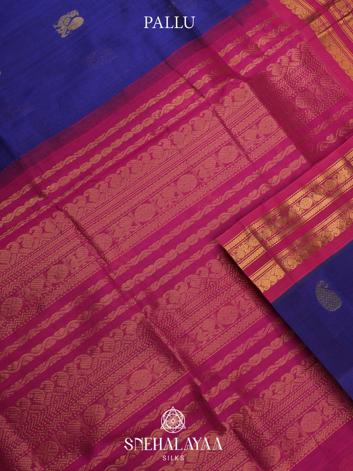 Purple Kanchi Silk Cotton Saree