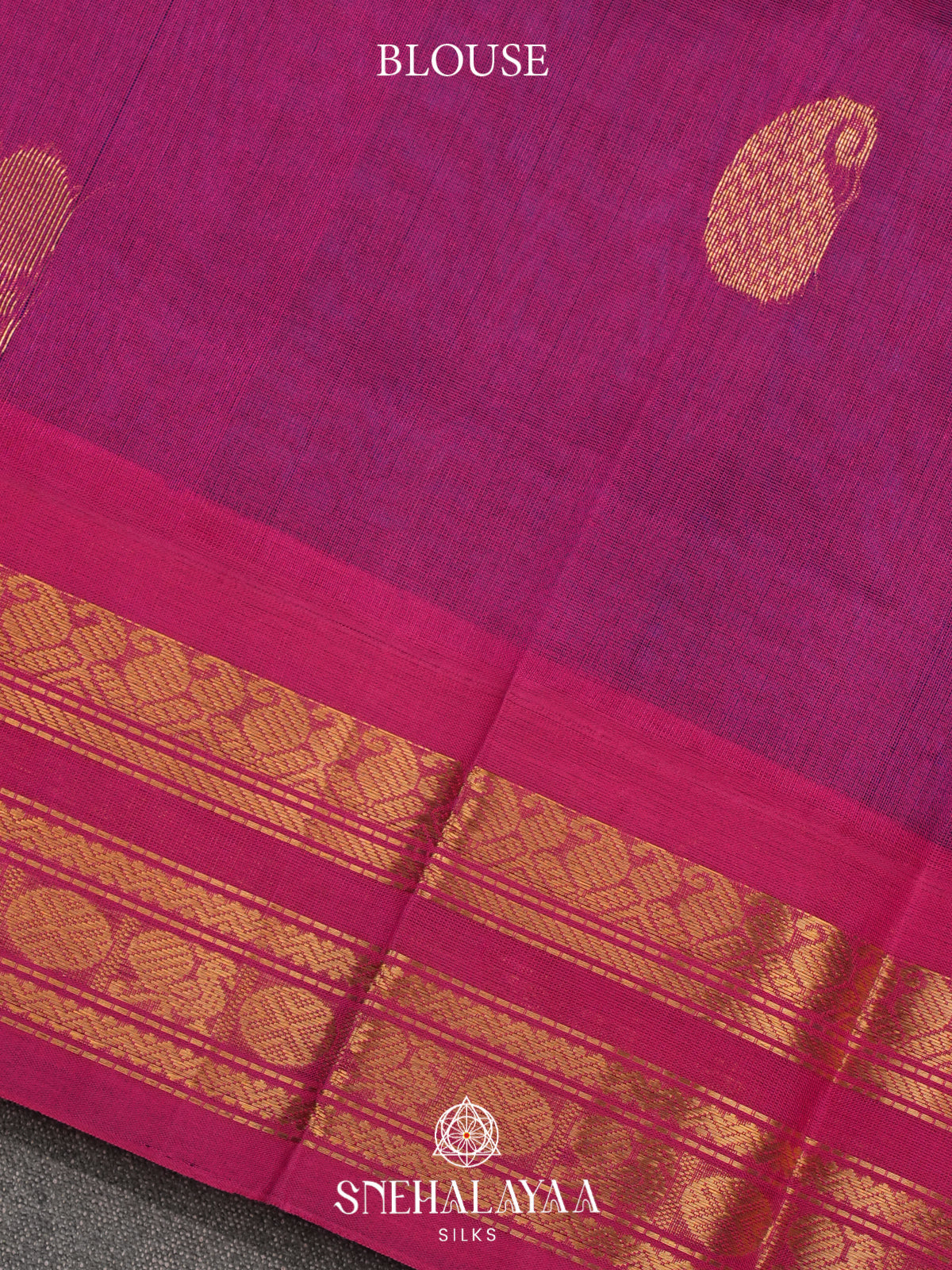 Purple Kanchi Silk Cotton Saree