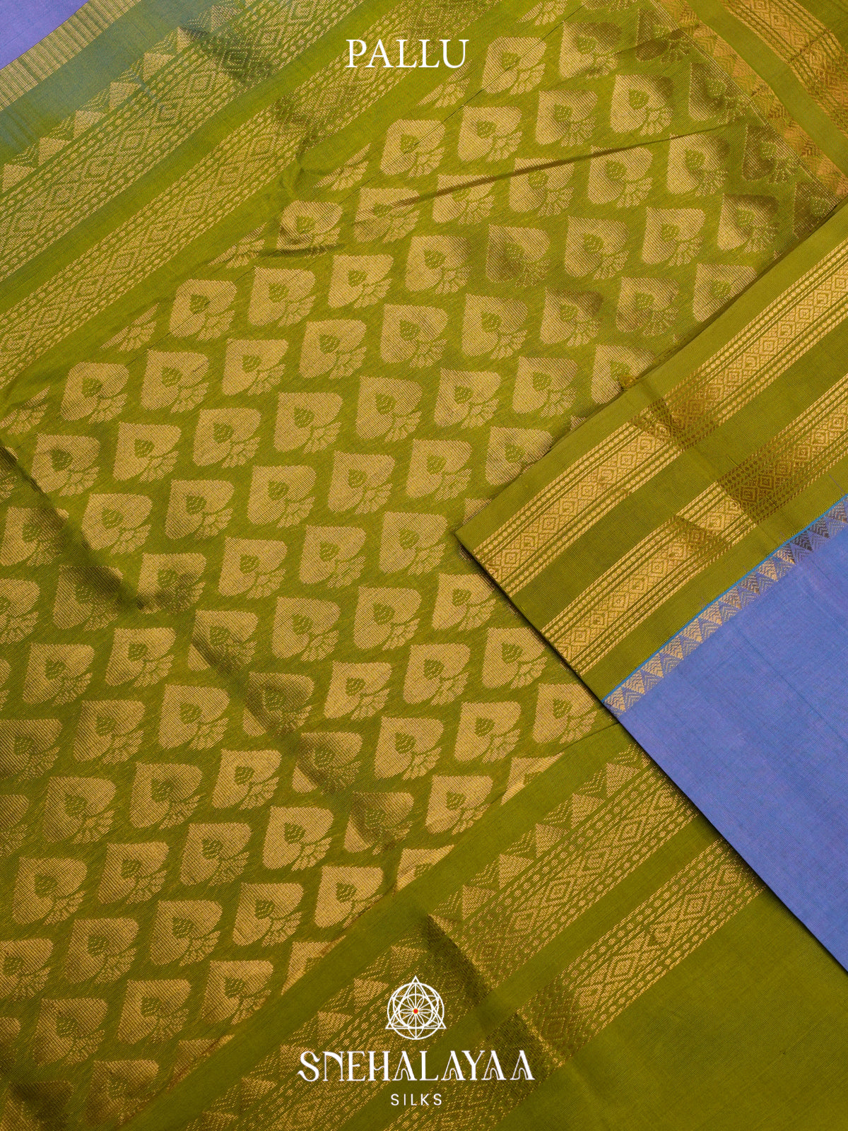Lilac Kanchi Silk Cotton Saree