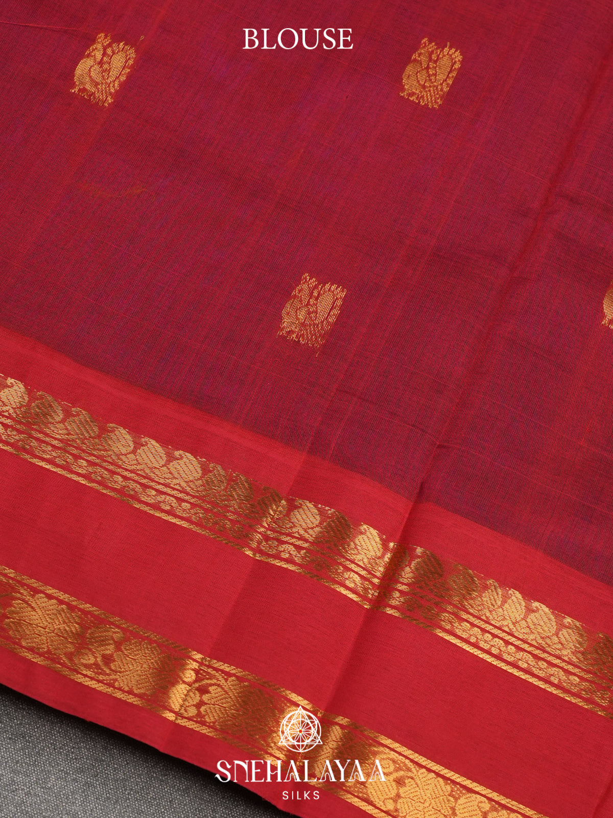 Purple Kanchi Silk Cotton Saree