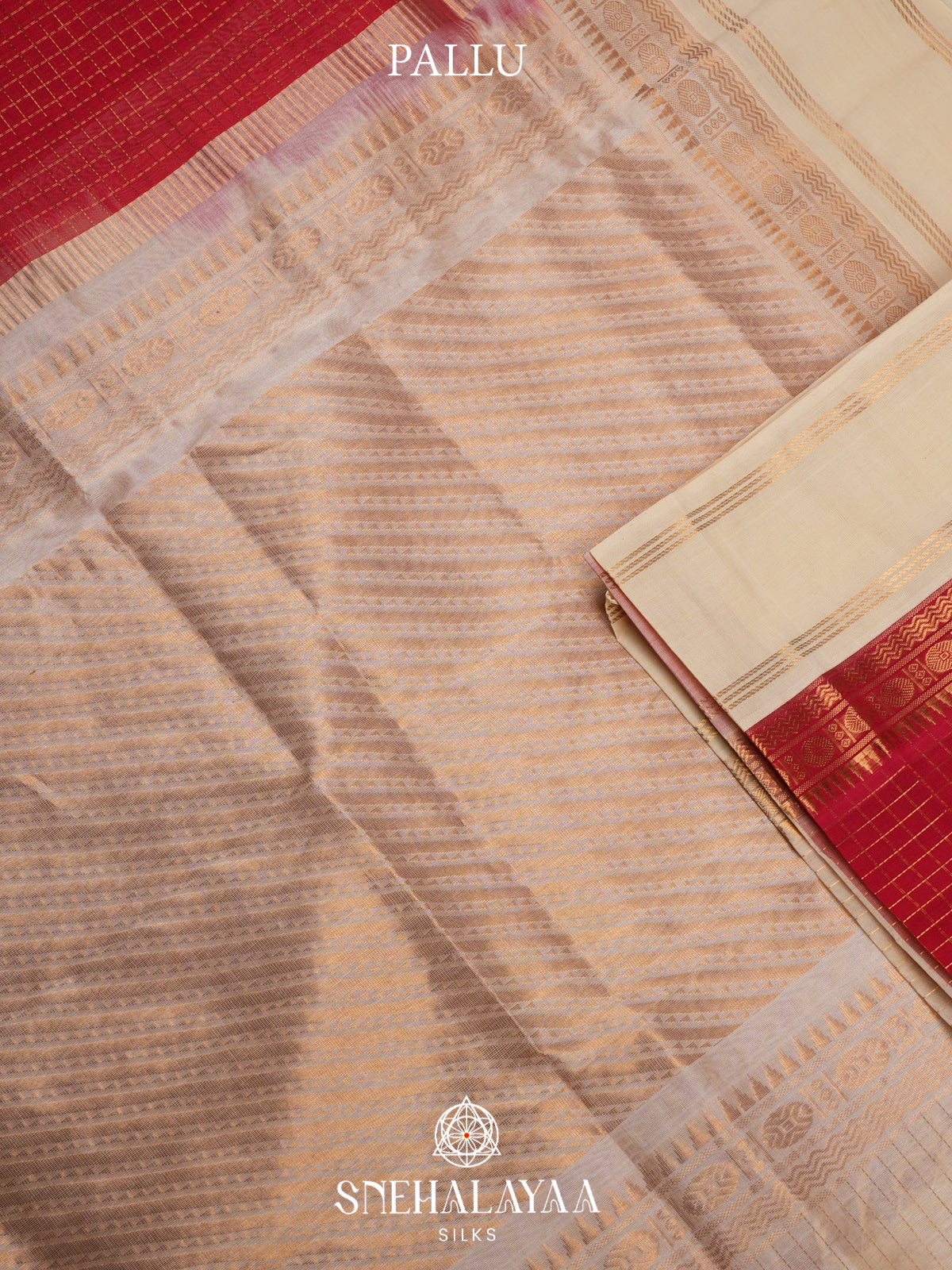 Red Kanchi Silk Cotton Saree