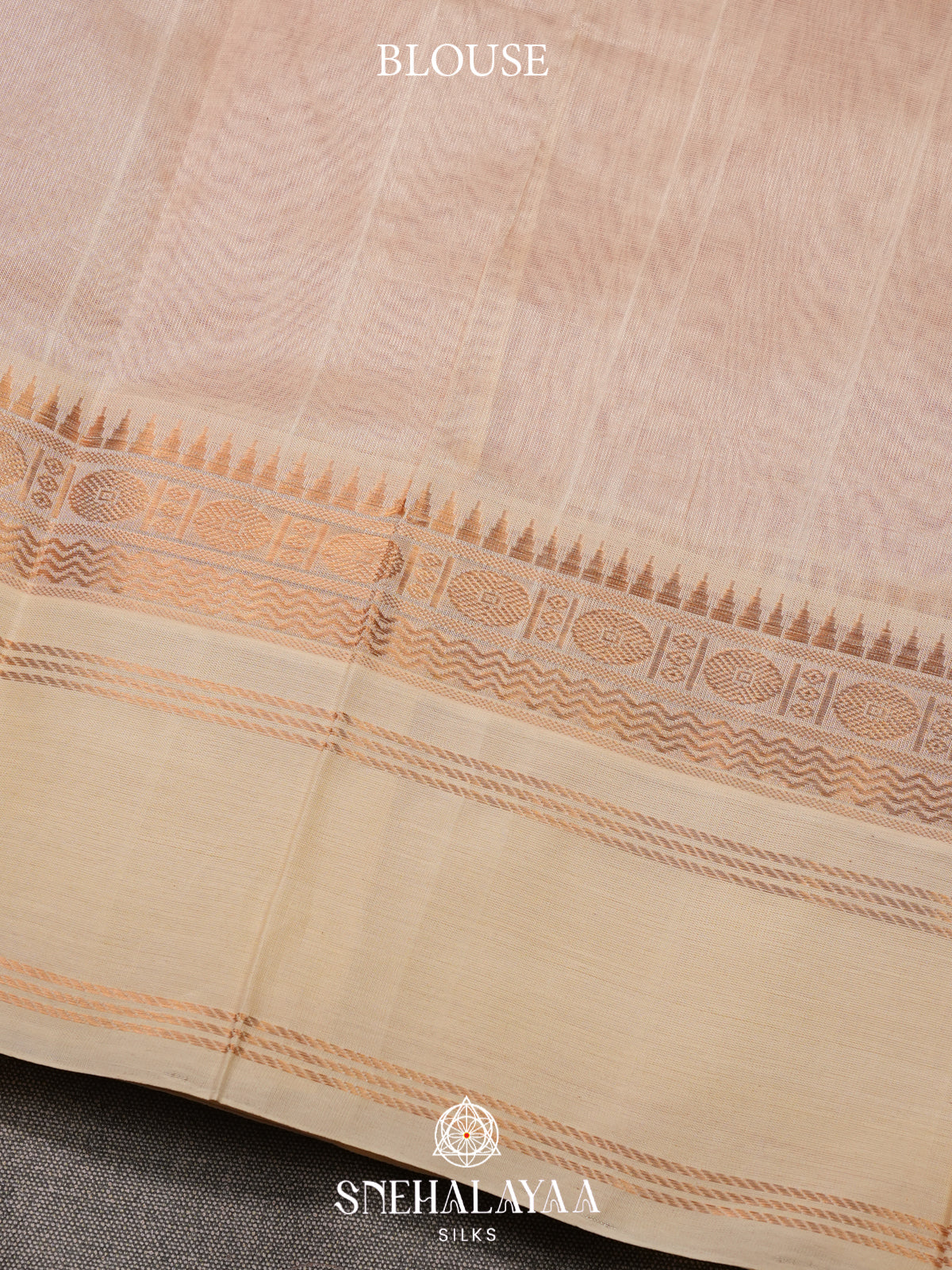 Orange Kanchi Silk Cotton Saree