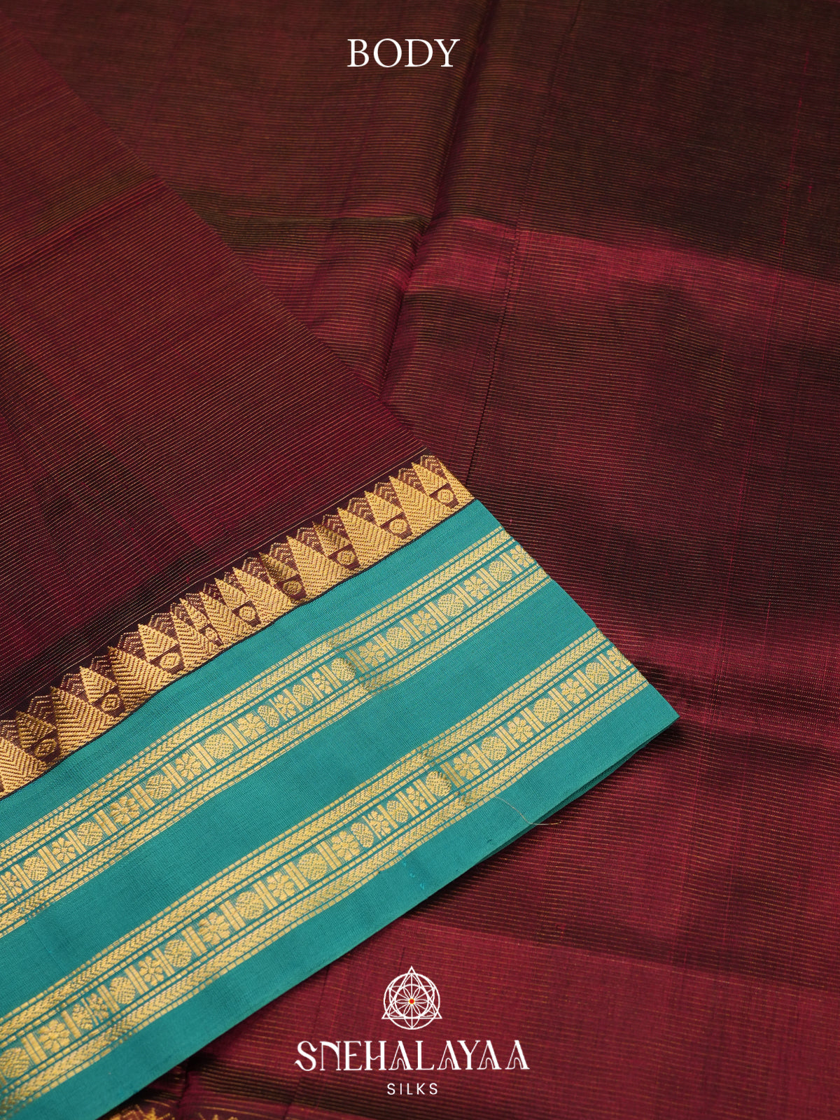 Maroon Kanchi Silk Cotton Saree