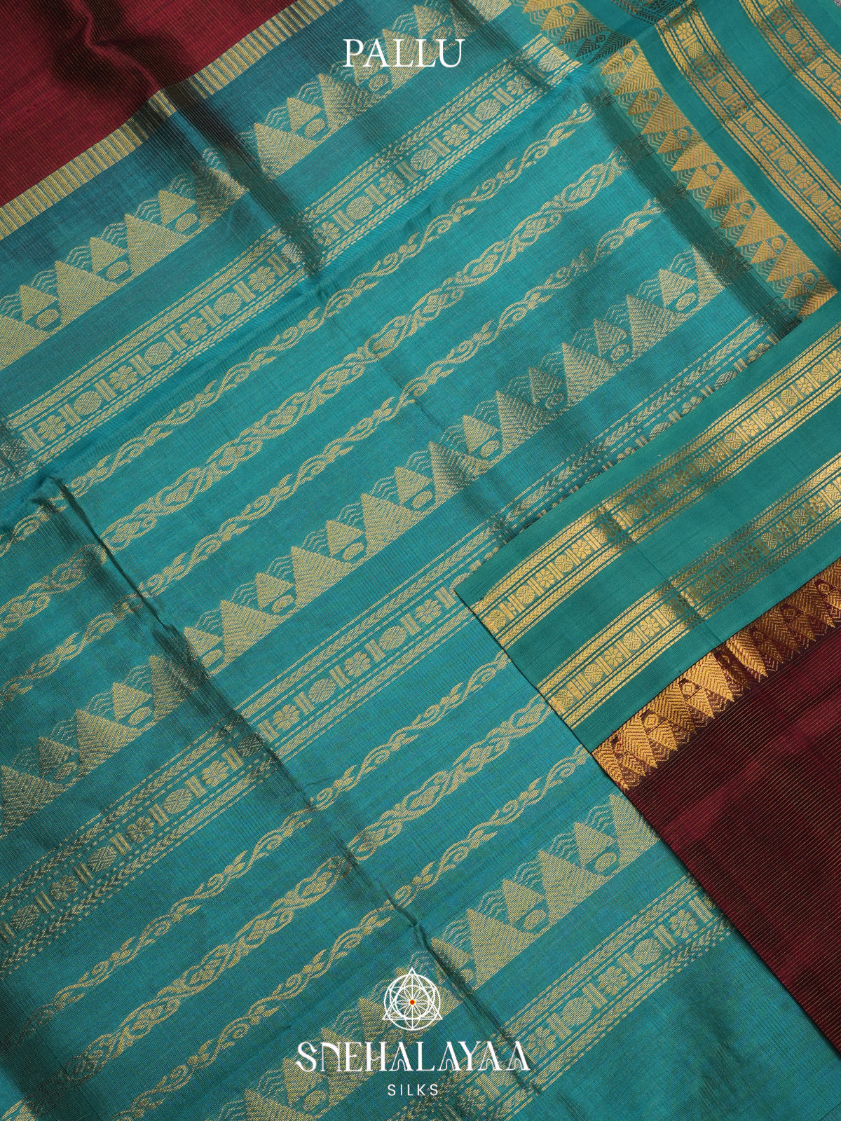 Maroon Kanchi Silk Cotton Saree