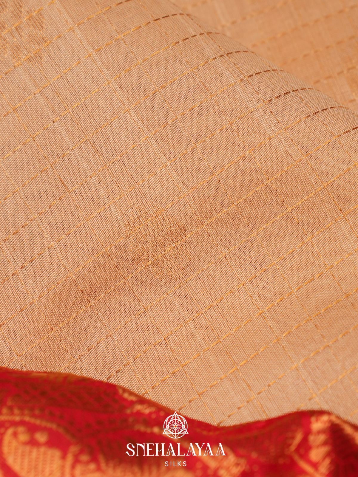 Cream Kanchi Silk Cotton Saree