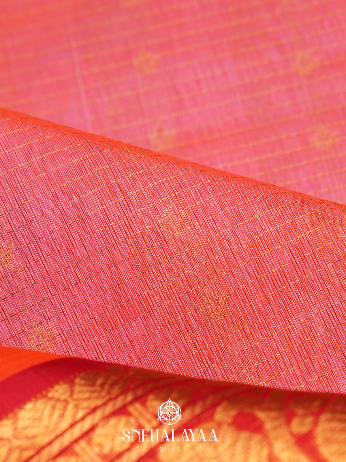 Pink Kanchi Silk Cotton Saree