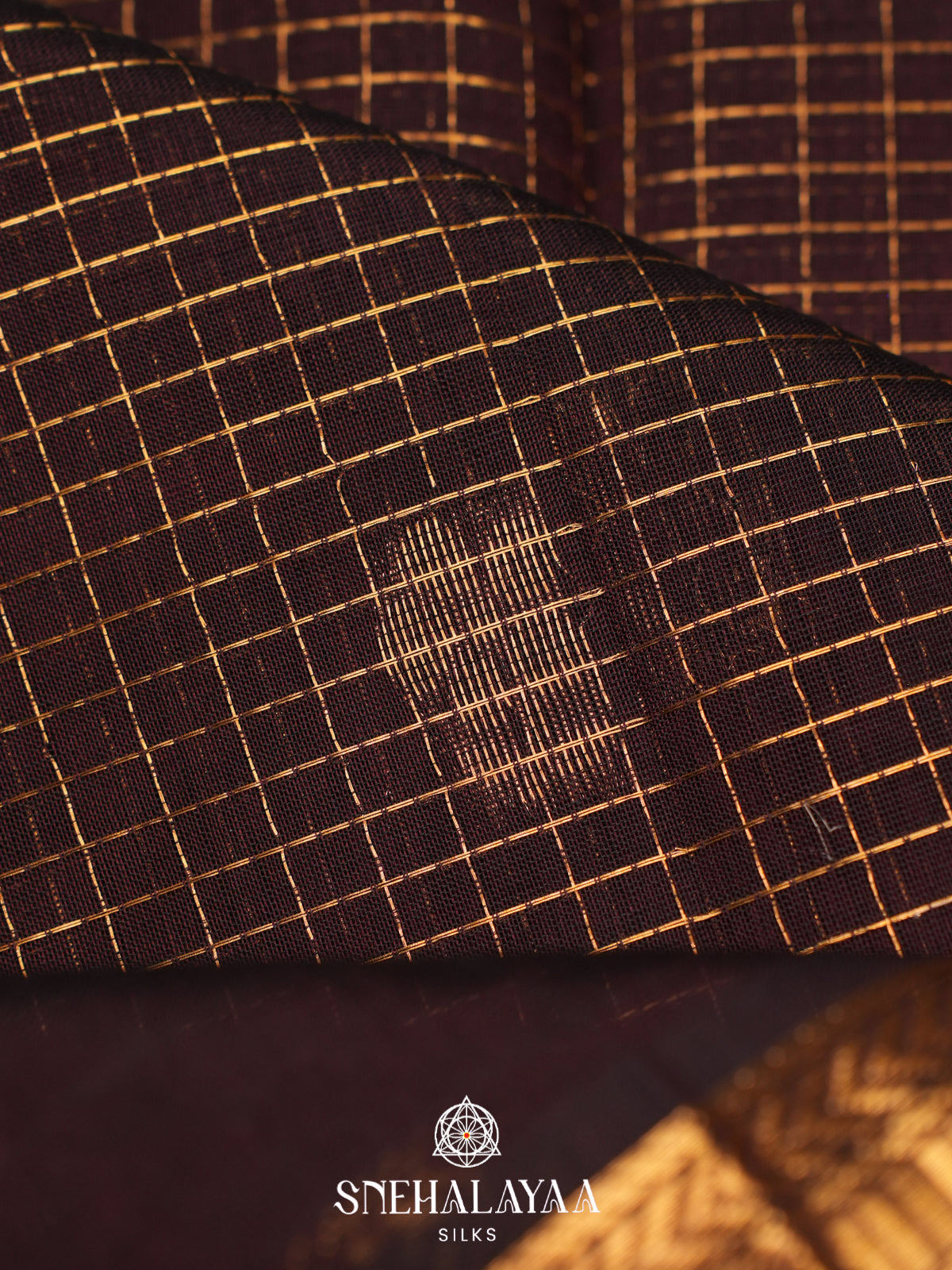 Coffee Brown Kanchi Silk Cotton Saree