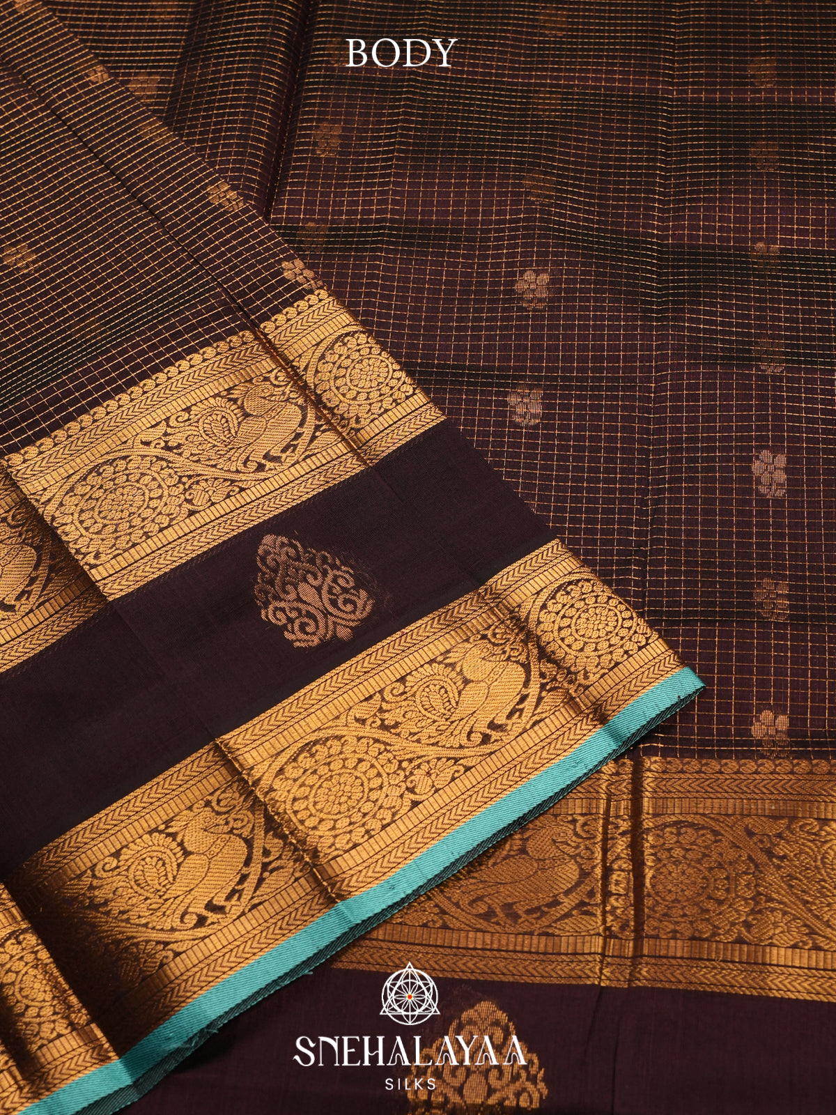 Coffee Brown Kanchi Silk Cotton Saree