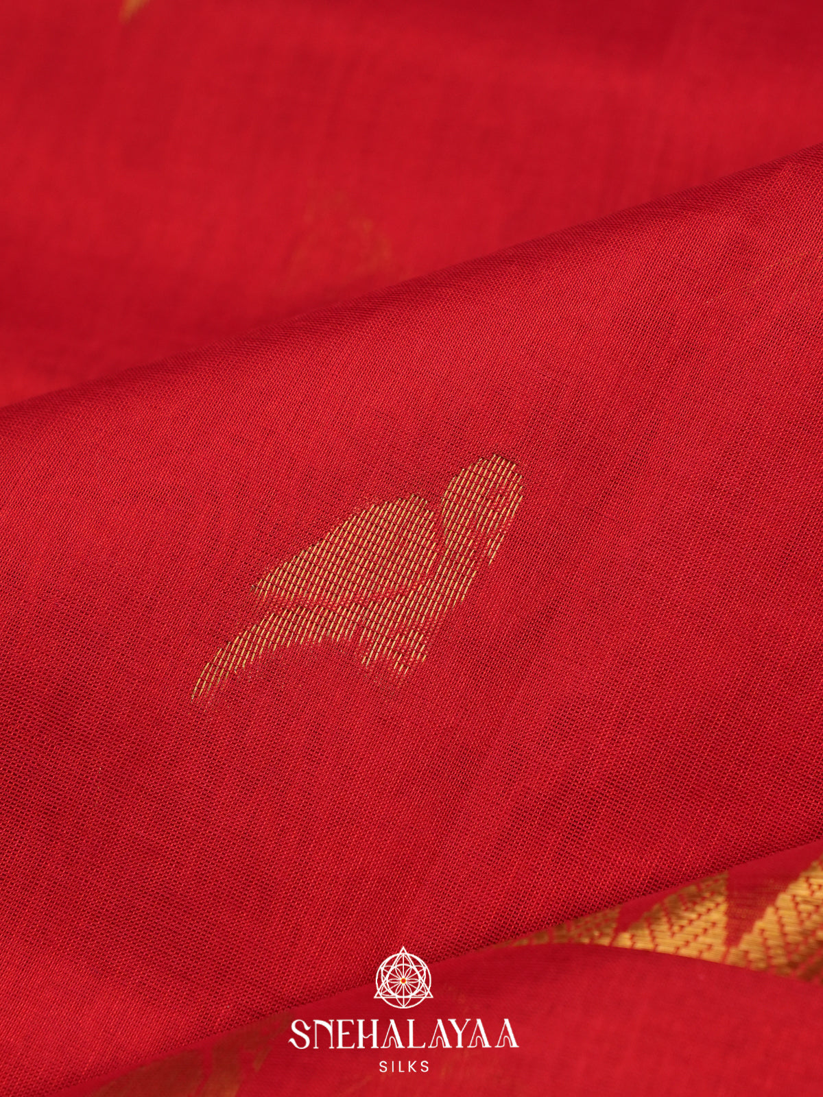Red Kanchi Silk Cotton Saree