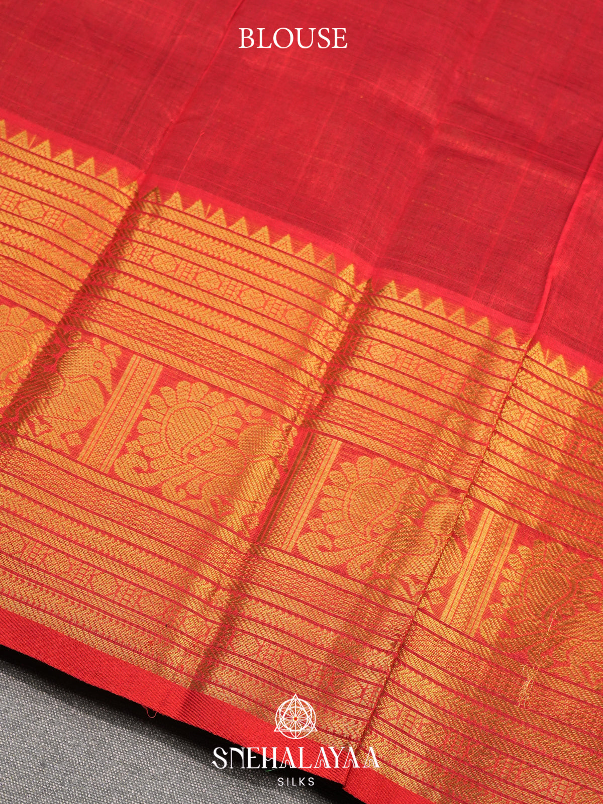 Forest Green Kanchi Silk Cotton Saree