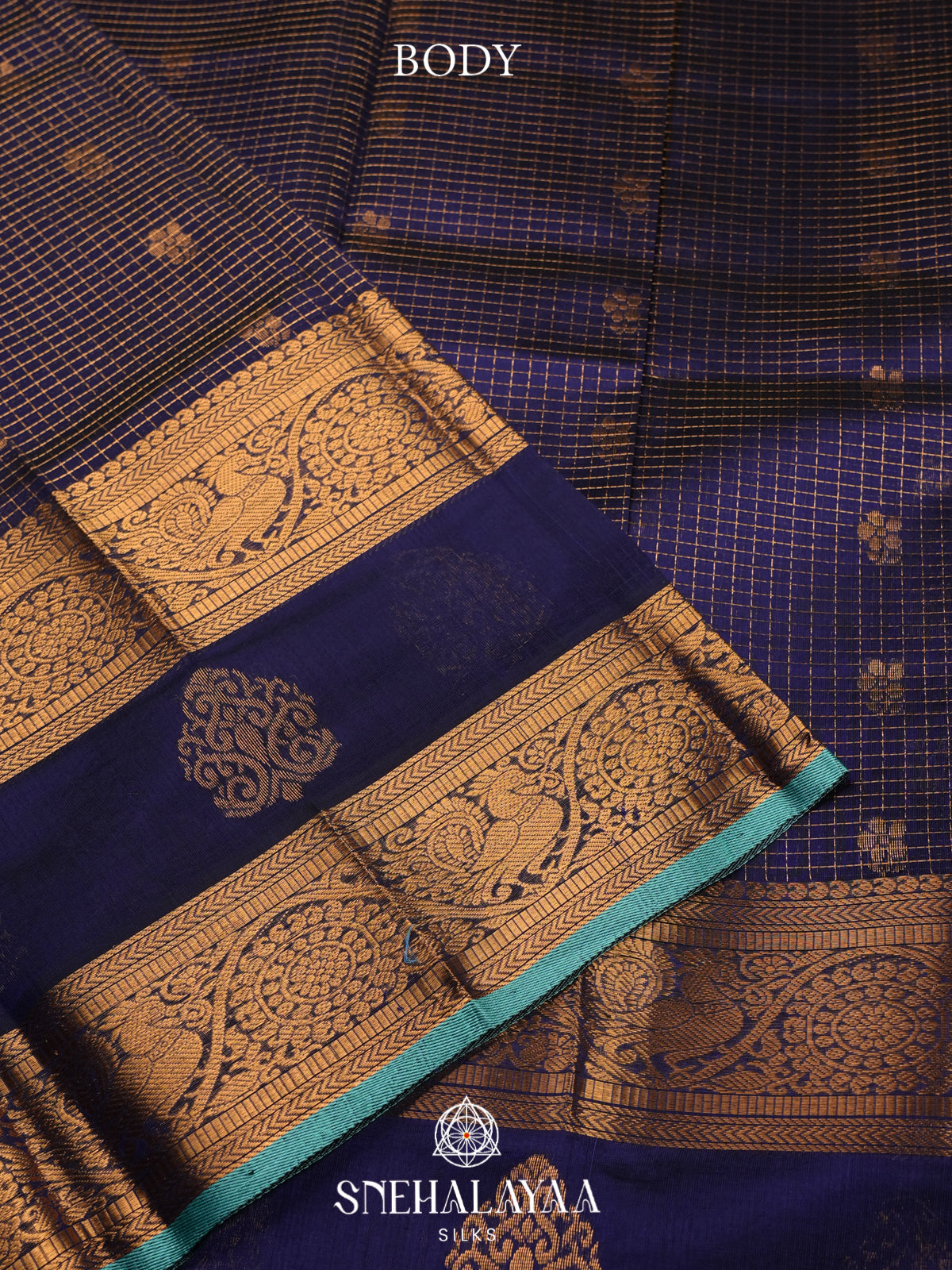 Purple Kanchi Silk Cotton Saree
