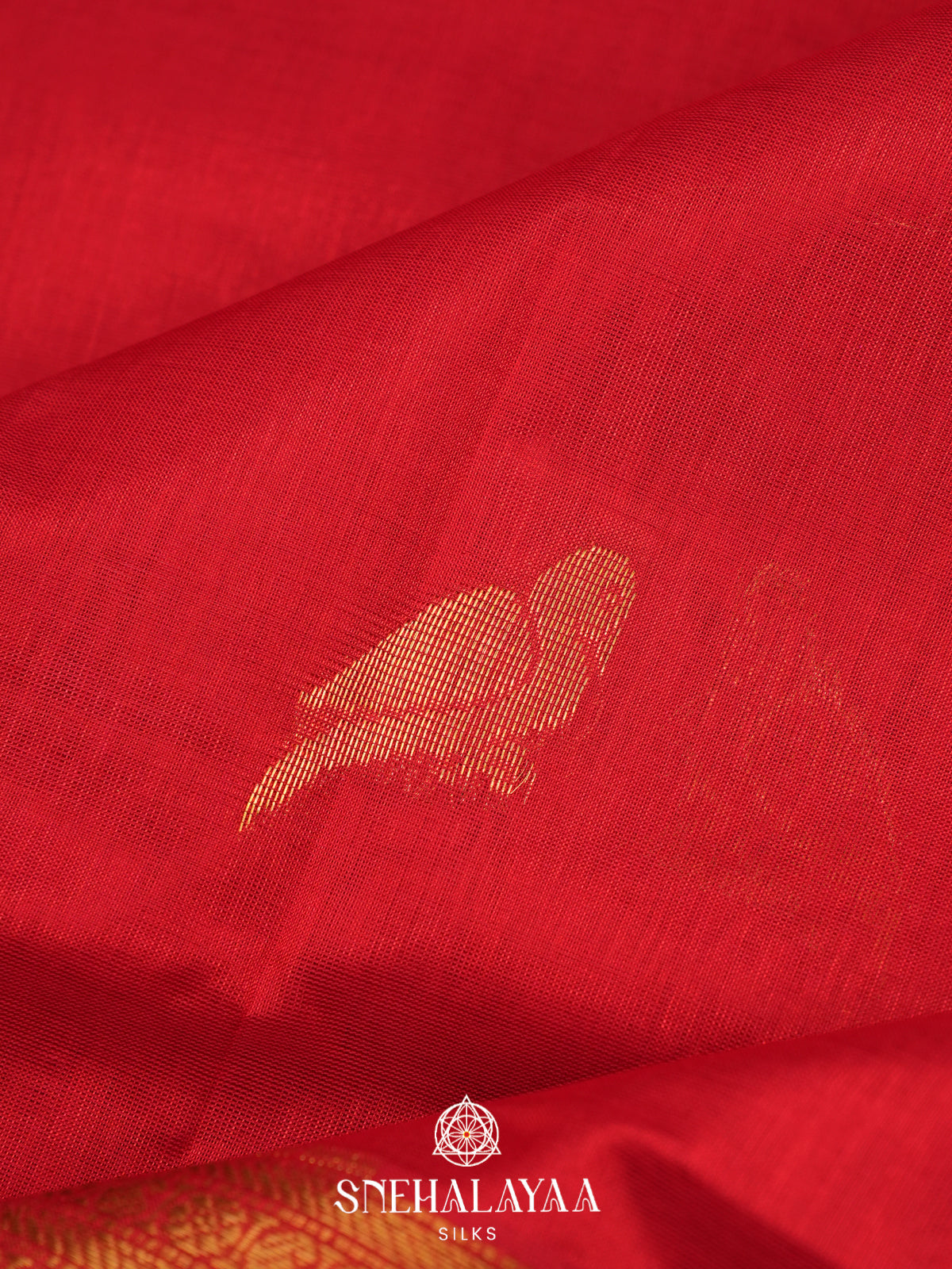 Red Kanchi Silk Cotton Saree
