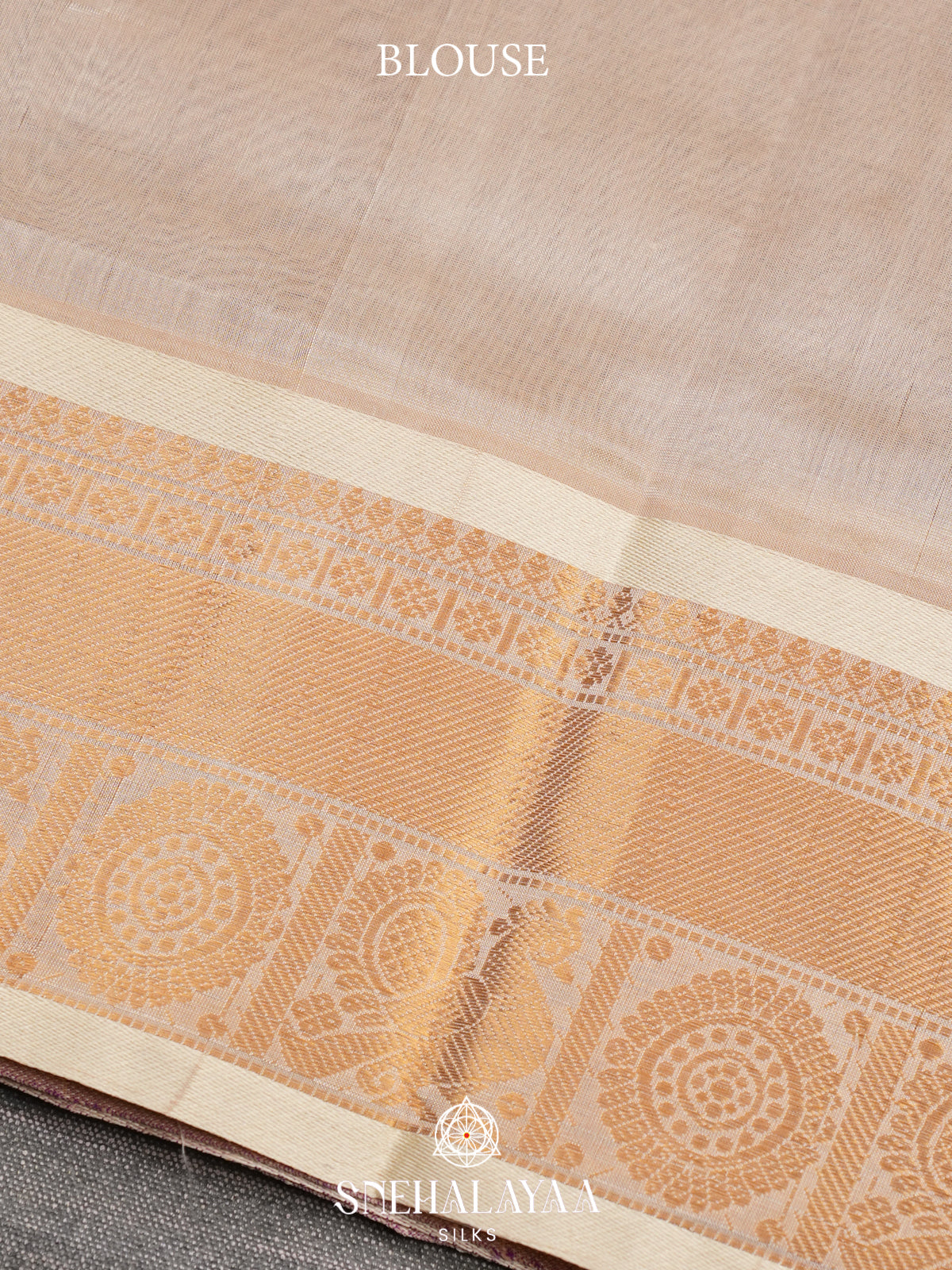 Purple Kanchi Silk Cotton Saree