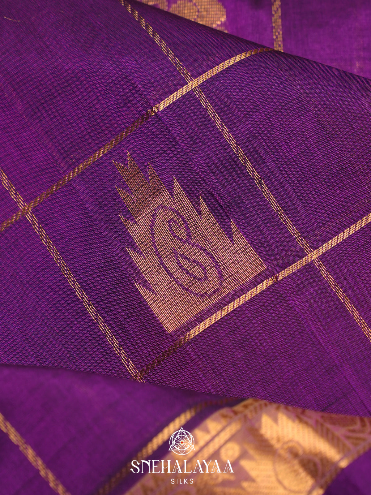 Magenta Kanchi Silk Cotton Saree