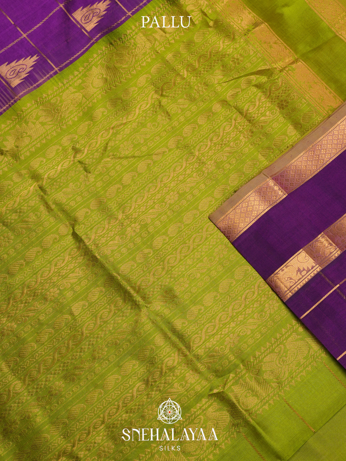 Magenta Kanchi Silk Cotton Saree