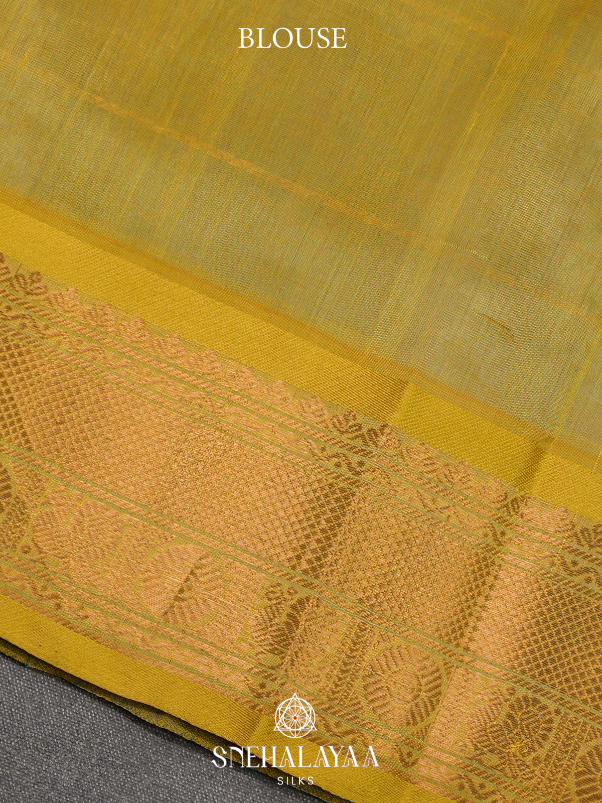 Blue Kanchi Silk Cotton Saree