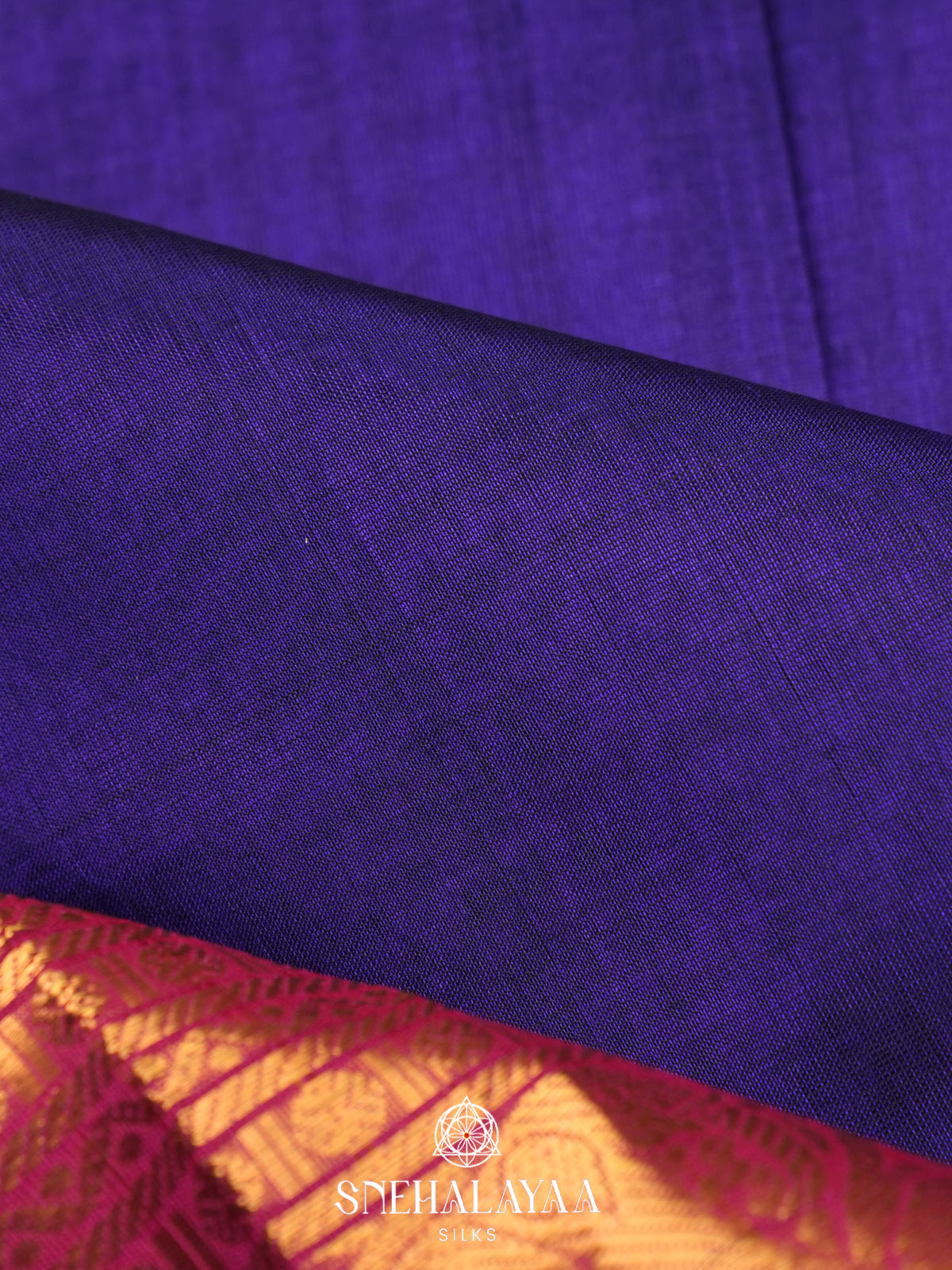Purple Kanchi Silk Cotton Saree
