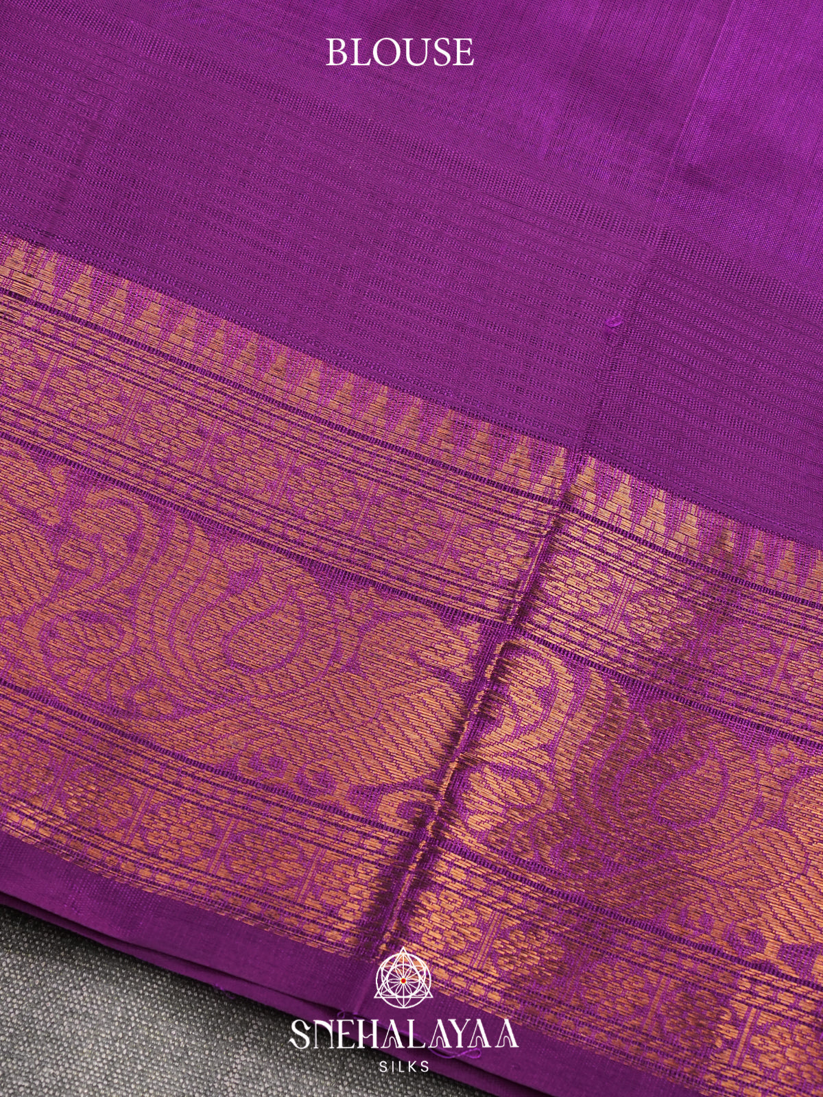 Orange Checks Kanchi Silk Cotton Saree
