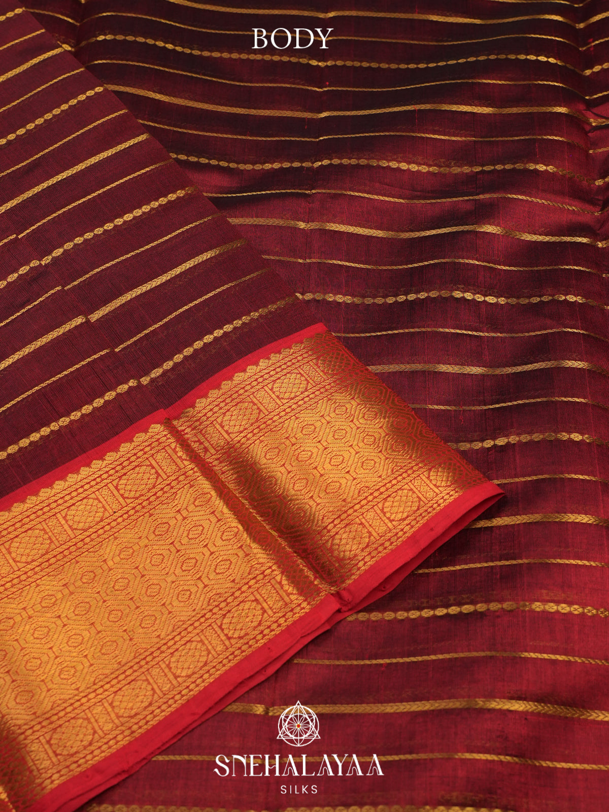Maroon Kanchi Silk Cotton Saree
