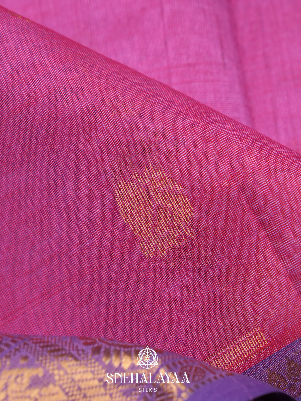 Pink Kanchi Silk Cotton Saree