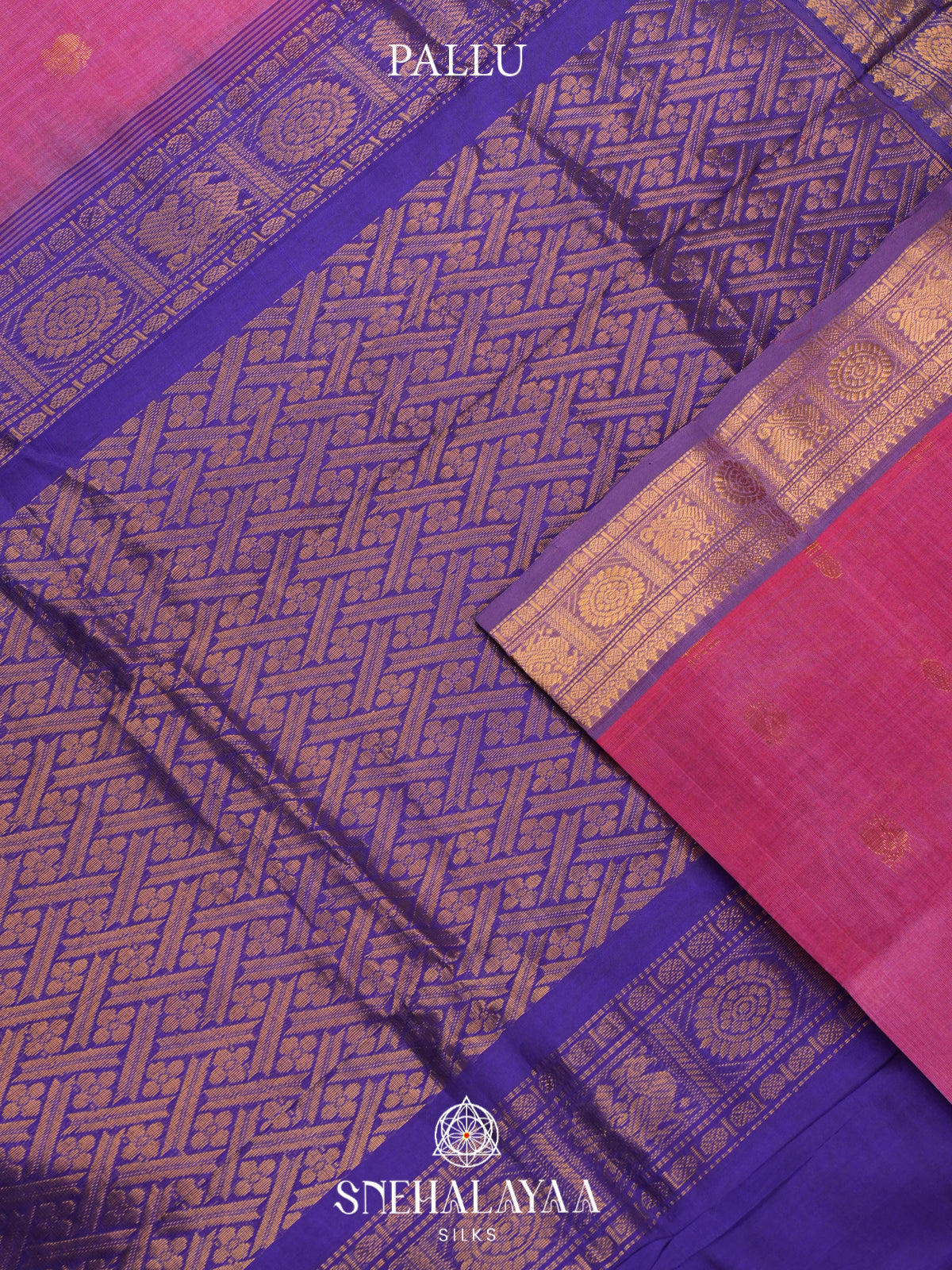 Pink Kanchi Silk Cotton Saree