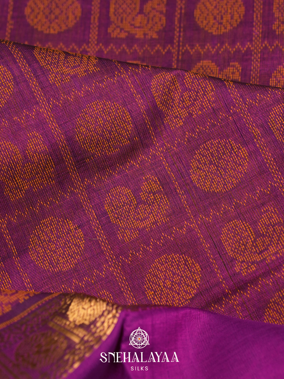 Magenta Kanchi Silk Cotton Saree