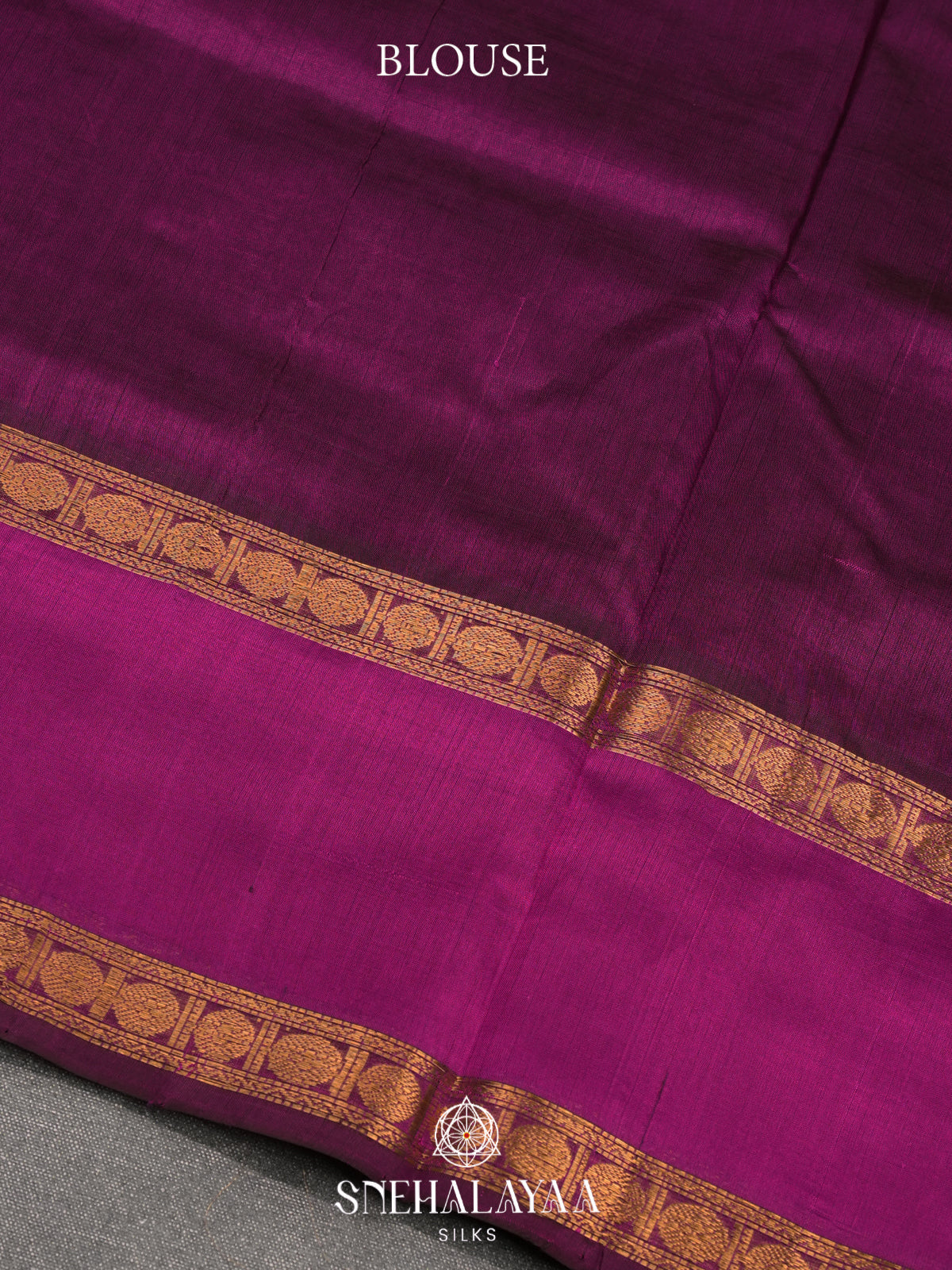 Magenta Kanchi Silk Cotton Saree