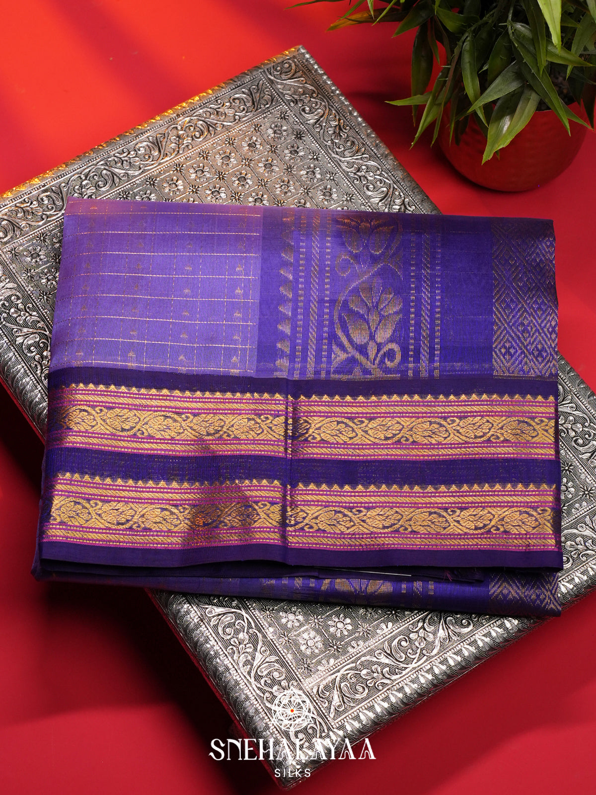 Orchid Kanchi Silk Cotton Saree