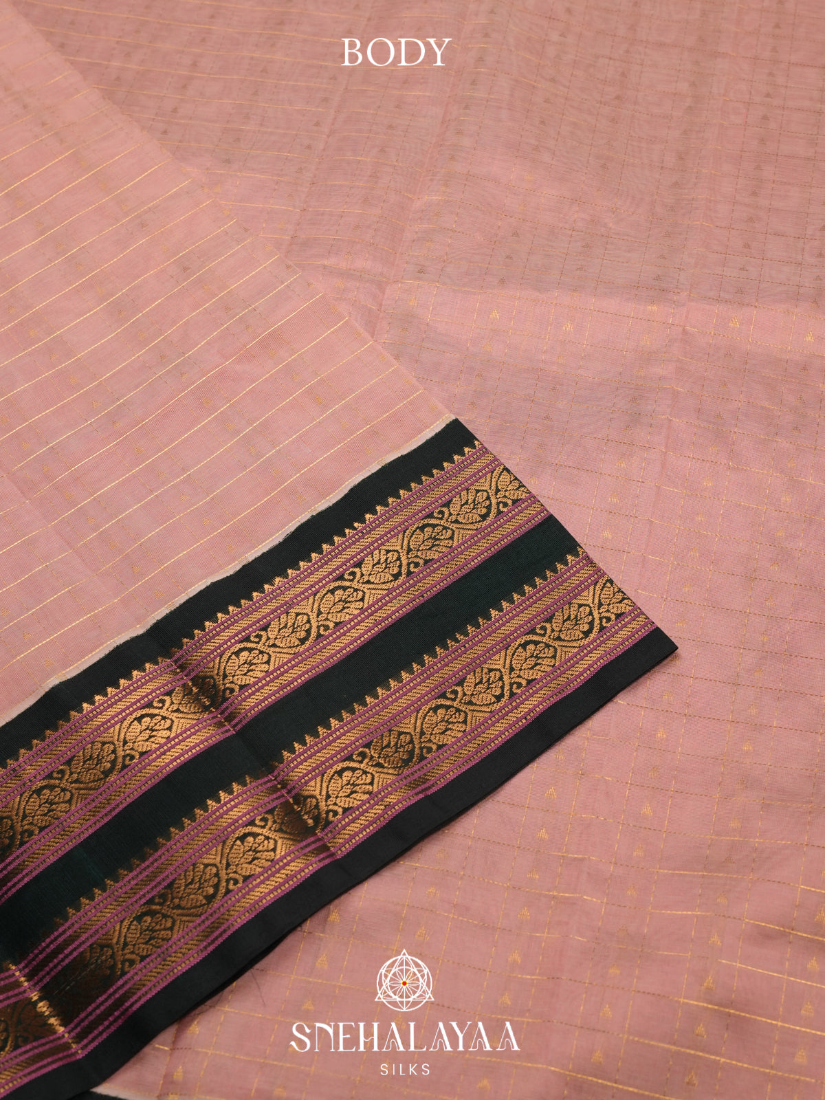 Mauve Pink Kanchi Silk Cotton Saree