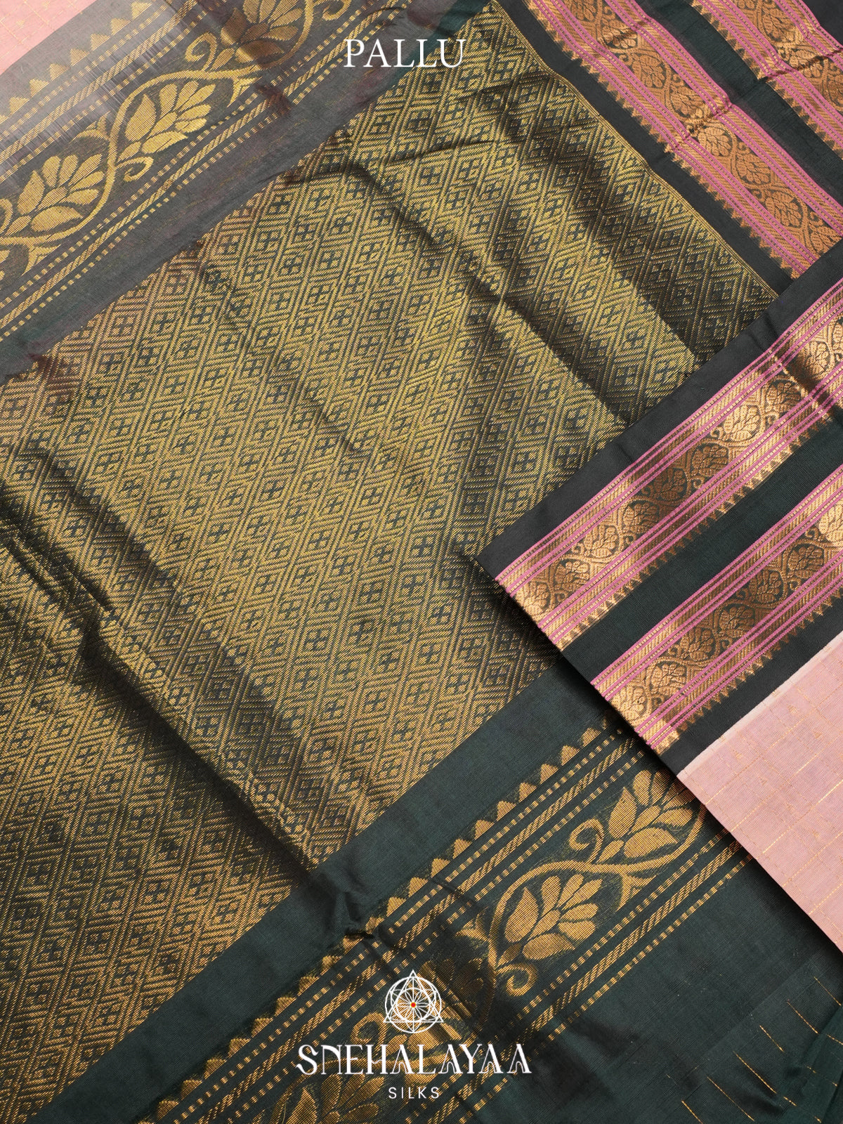 Mauve Pink Kanchi Silk Cotton Saree