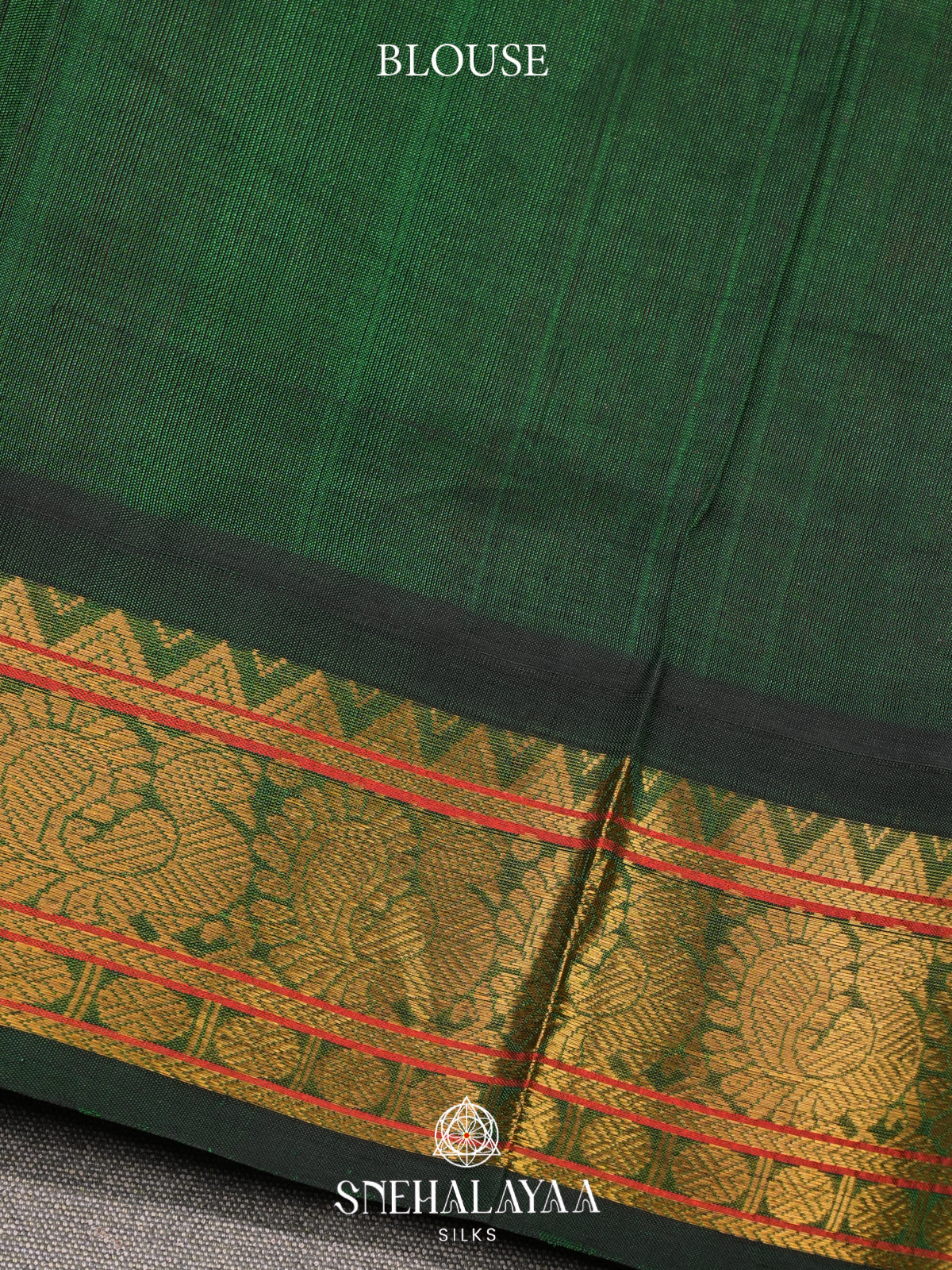 Ruby Red Kanchi Silk Cotton Saree
