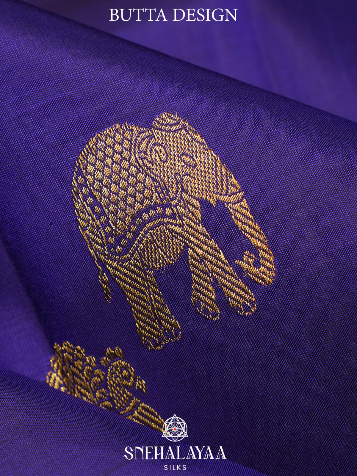 Indigo Blue Kanjivaram Silk Saree