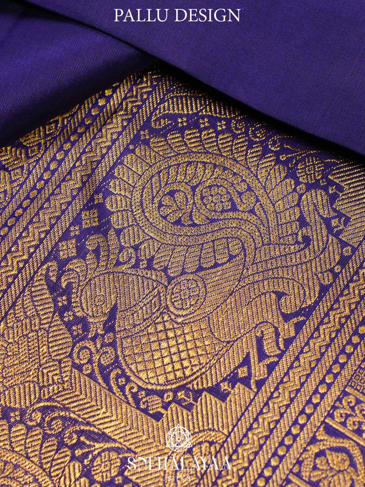Indigo Blue Kanjivaram Silk Saree