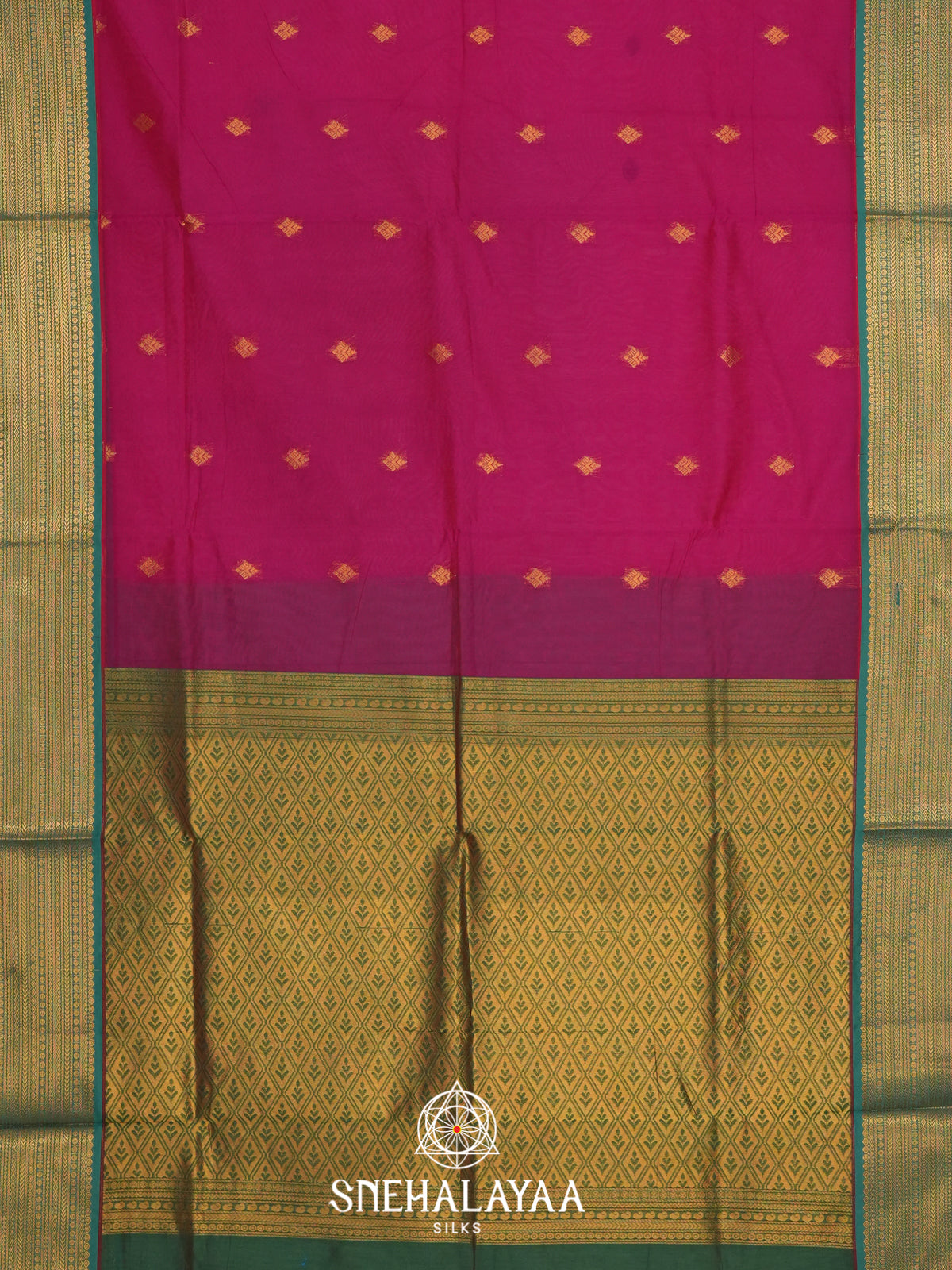 Magenta Silk Cotton Saree